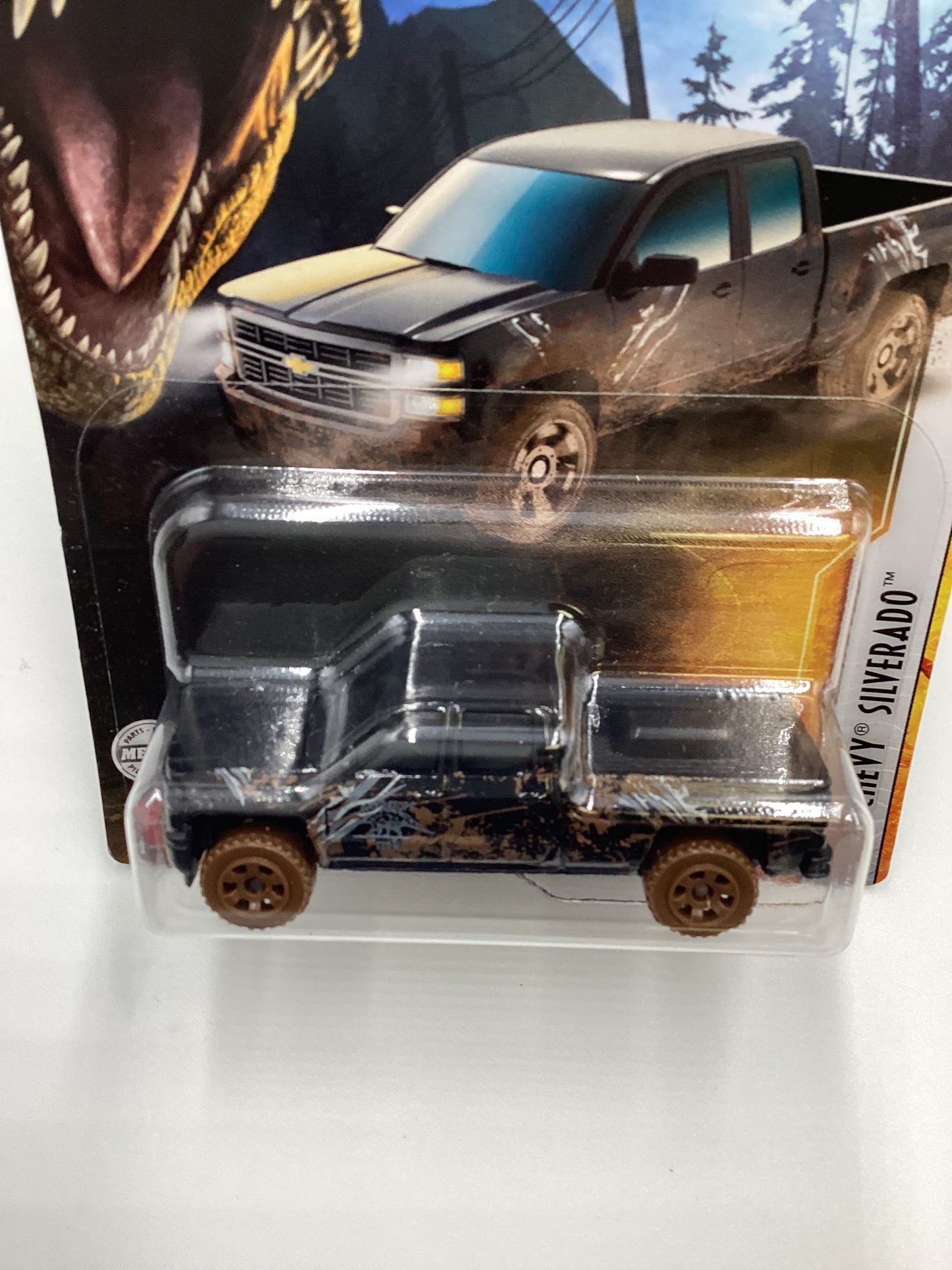 2022 Matchbox Jurassic World Dominion 15 Chevy Silverado Black 163C