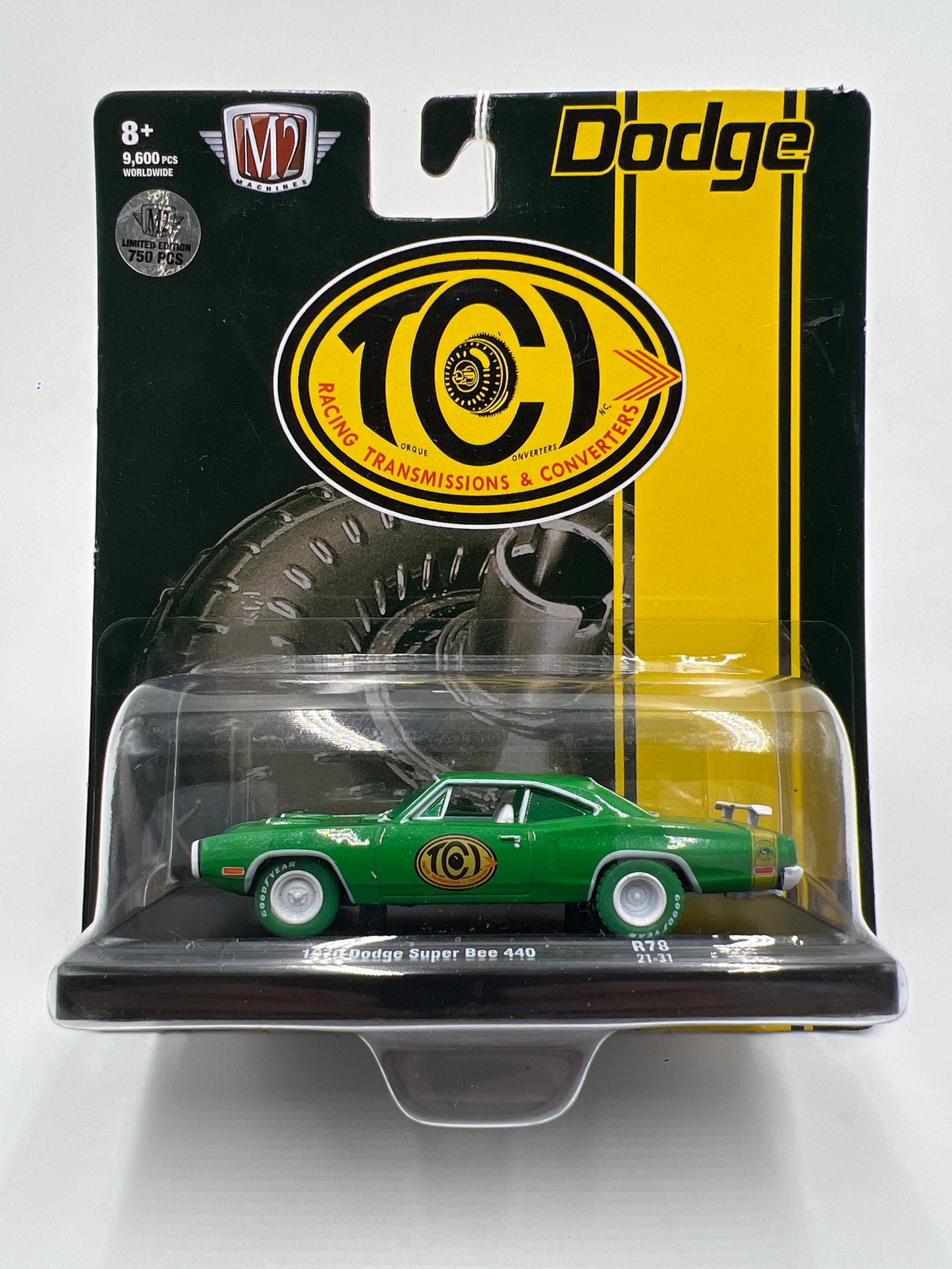 M2 Machines Auto-Drivers CHASE TCI 1970 Dodge Super Bee 440 Green R78