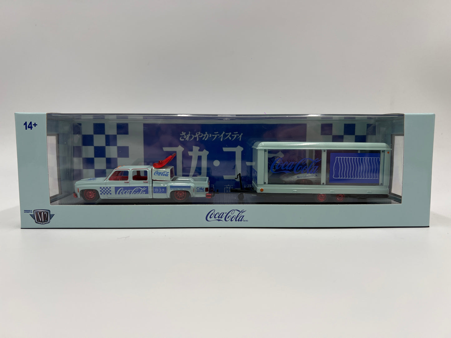 M2 Machines Haulers TW42 CHASE Coca Cola 1973 Chevrolet Cheyenne Super 30 & 1959 Corvette XP-86