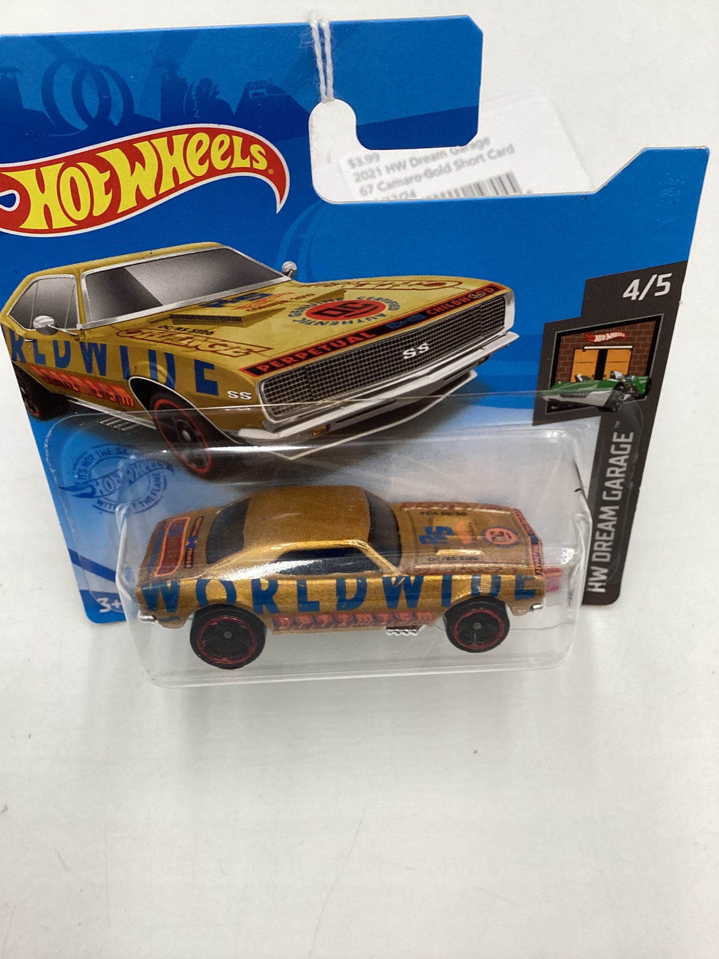 2021 Hot Wheels 67 Camaro Gold Short Card 2E