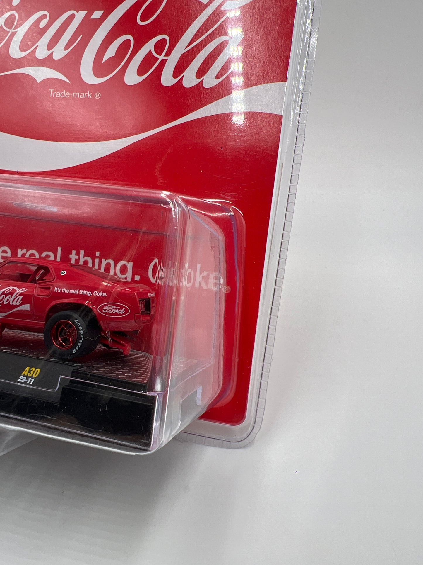 M2 Machines Coca Cola CHASE 1969 Ford Mustang Funny Car Red A30