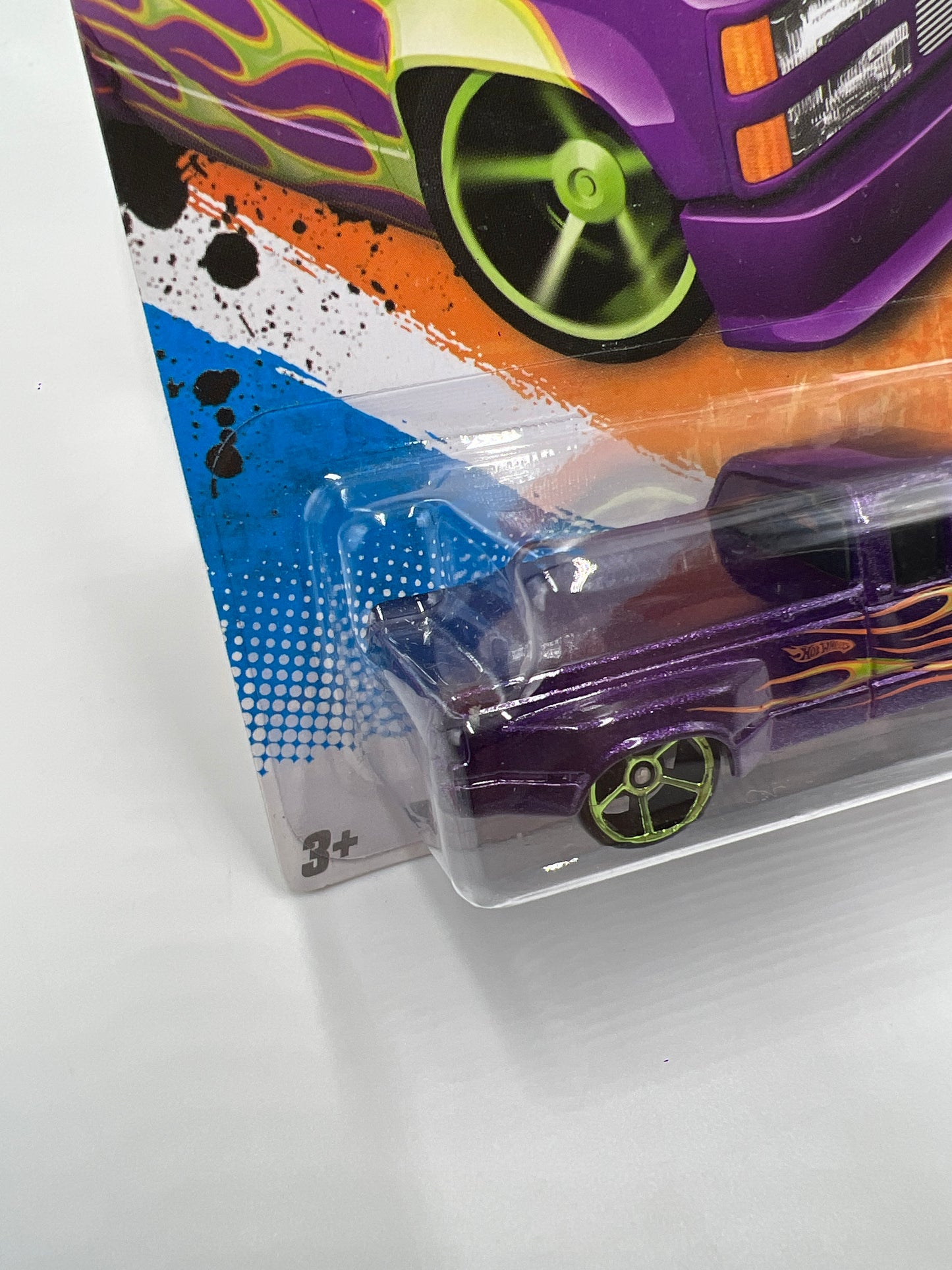 2011 Hot Wheels Heat Fleet #92 Customized C3500 Purple
