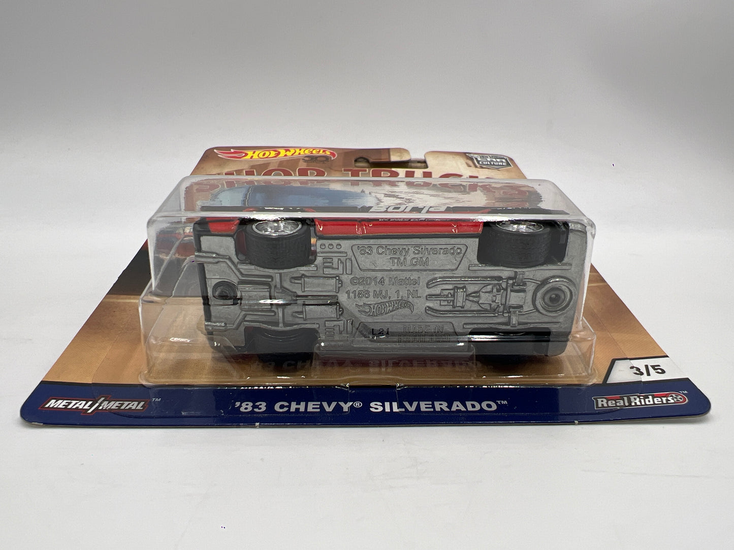 2018 Hot Wheels Premium Car Culture Shop Trucks #3 83 Chevy Silverado Borla W/Protector