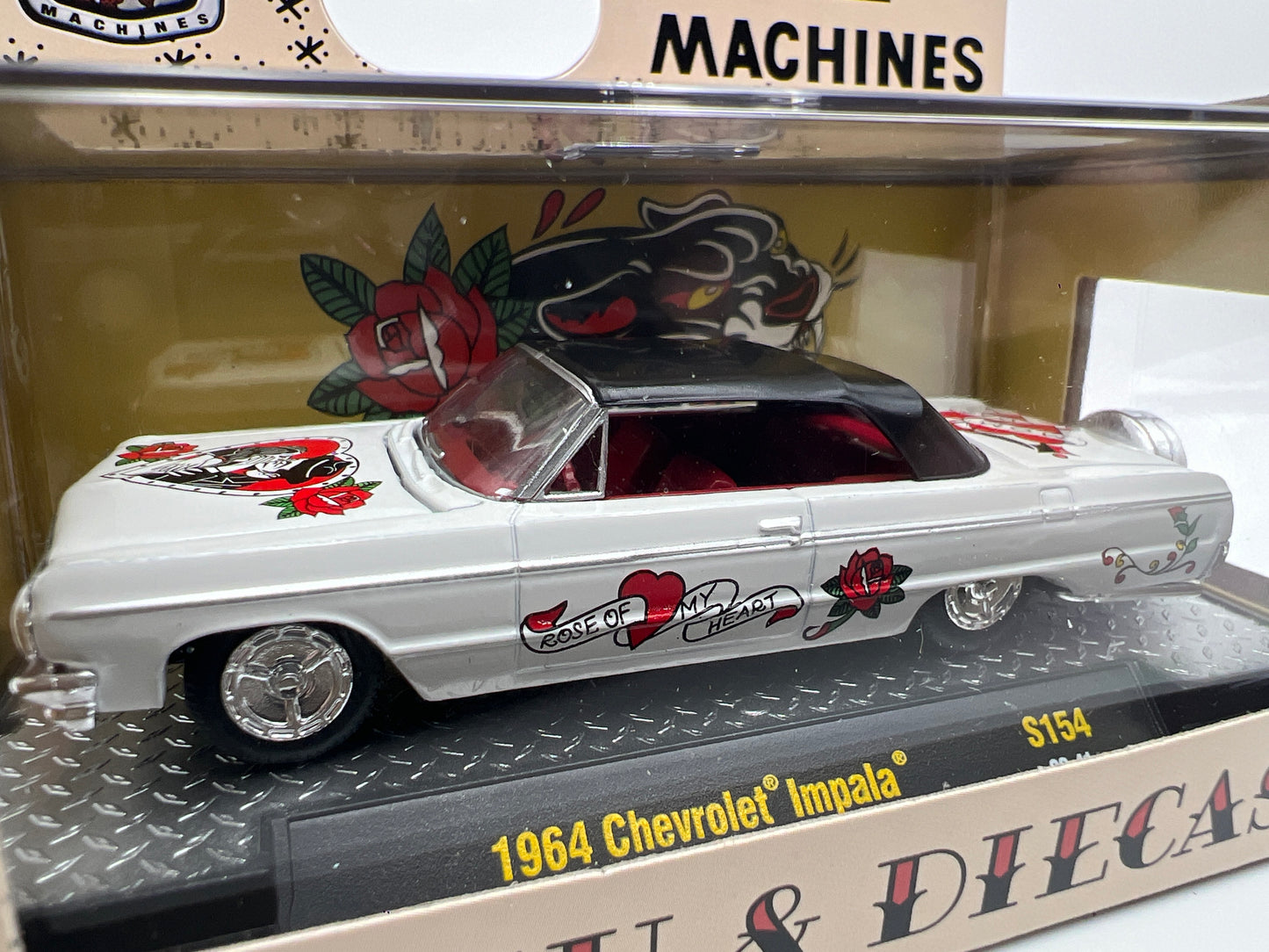2026 M2 Machines S154 Flash & Diecast 1964 Chevrolet Impala White