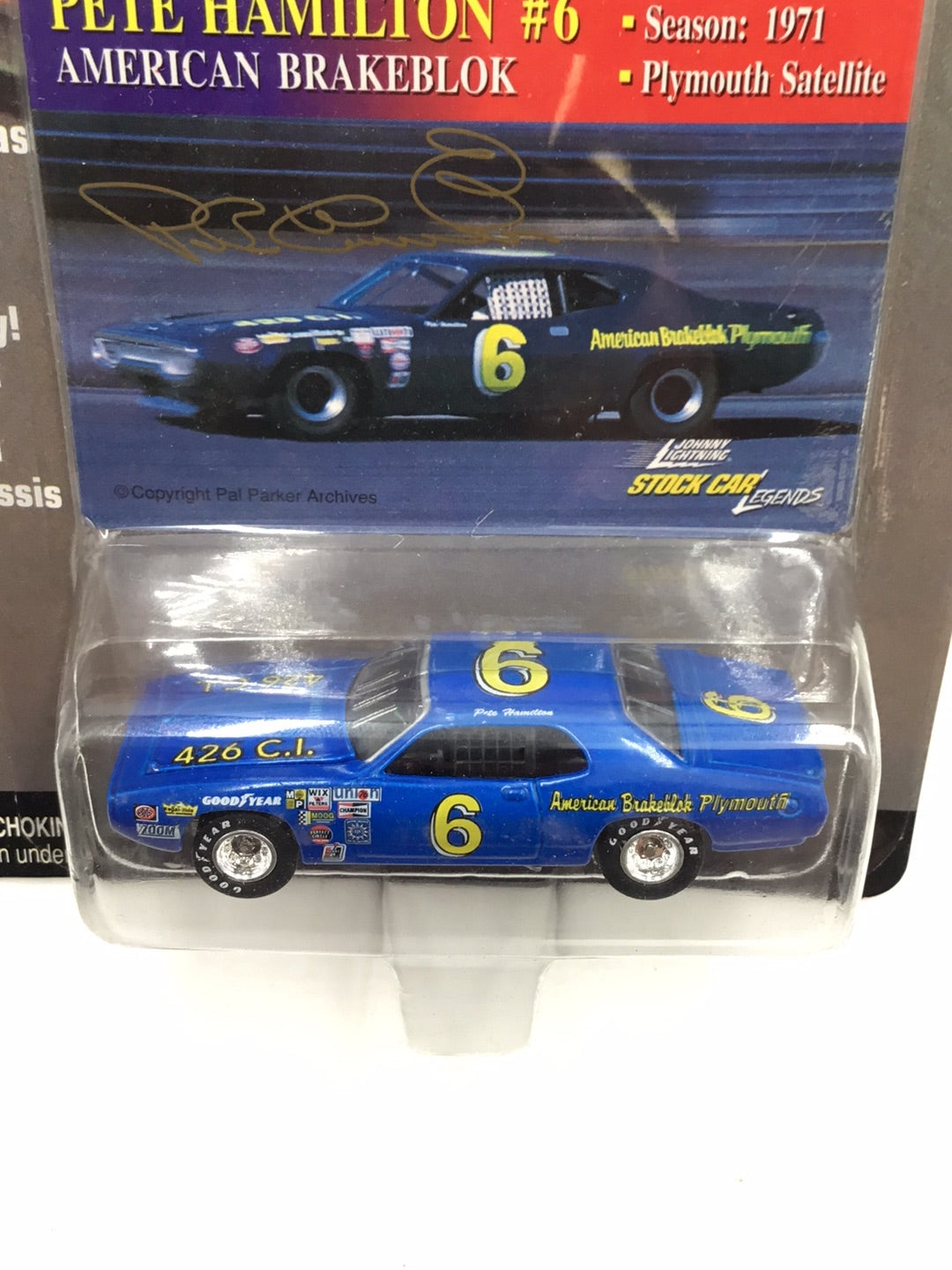 Johnny lightning Stock Car Legends #6 Pete Hamilton Plymouth Satellite QQ1