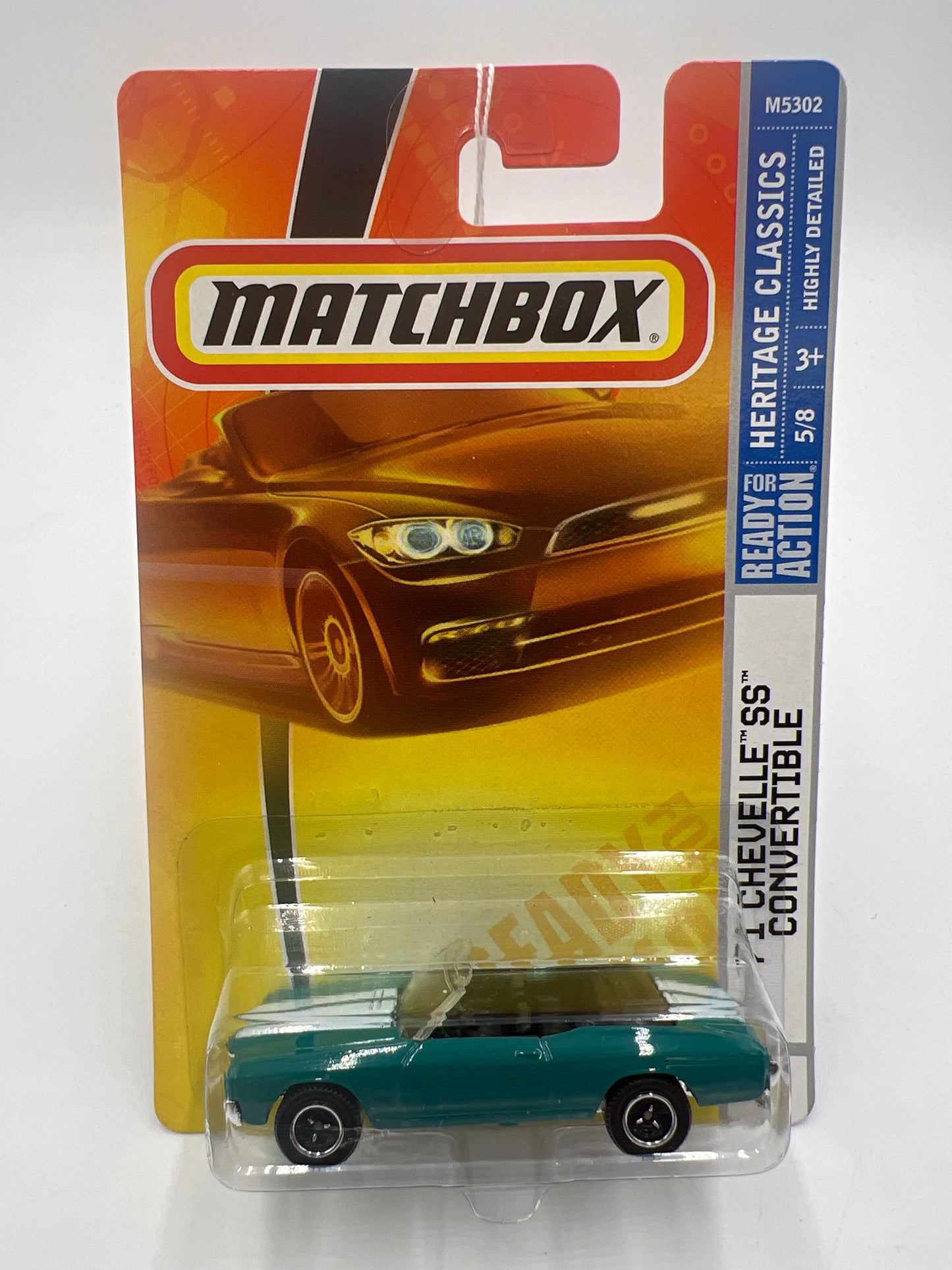 Matchbox #5 Heritage Classics 71 Chevelle SS Convertible Teal 17G