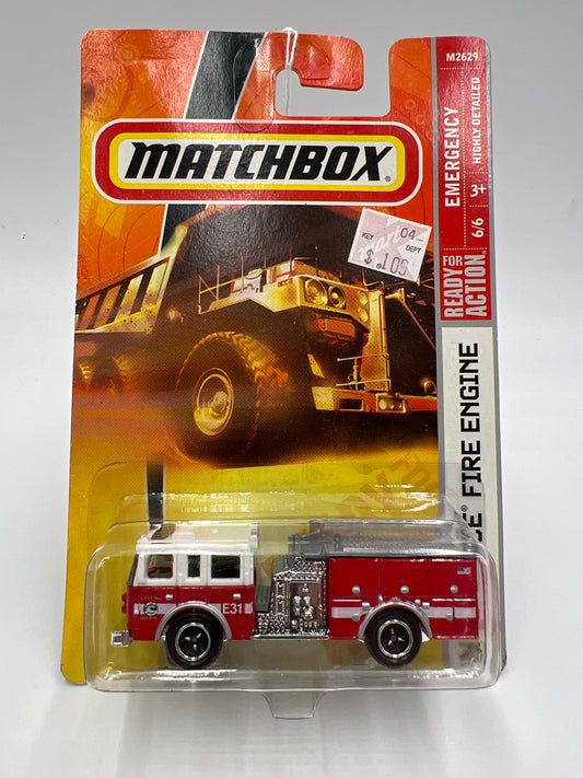 Matchbox Emergency #75 Pierce Fire Engine Red 206B