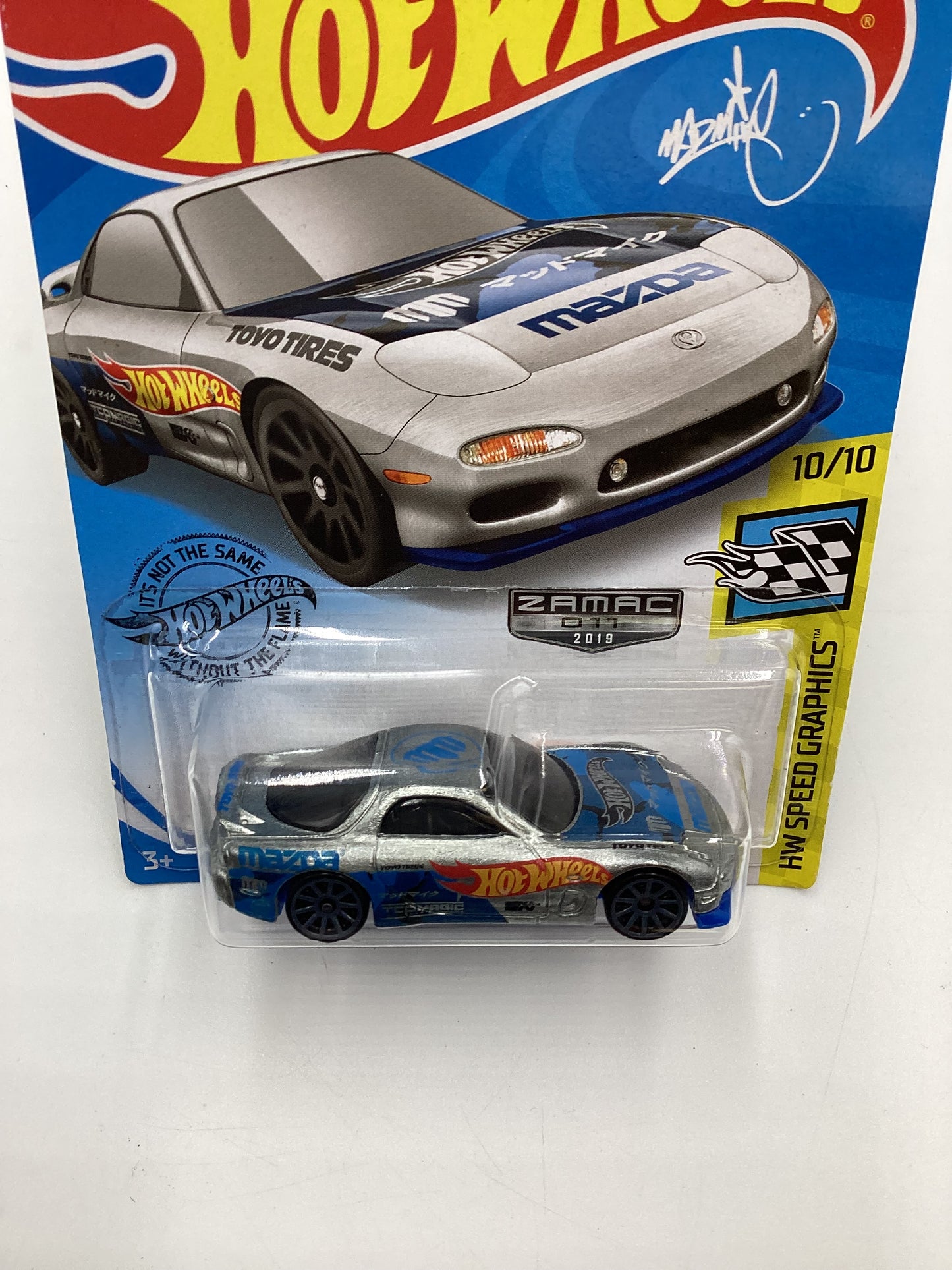 2019 Hot Wheels Zamac 011 #27 95 Mazda RX-7 Mad Mike 148 C