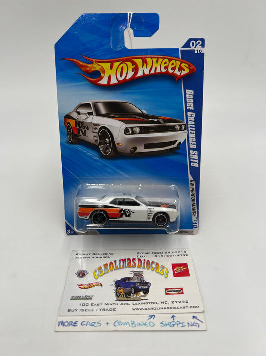 2010 Hot Wheels Performance #100 Dodge Challenger SRT8 White K&N 40D