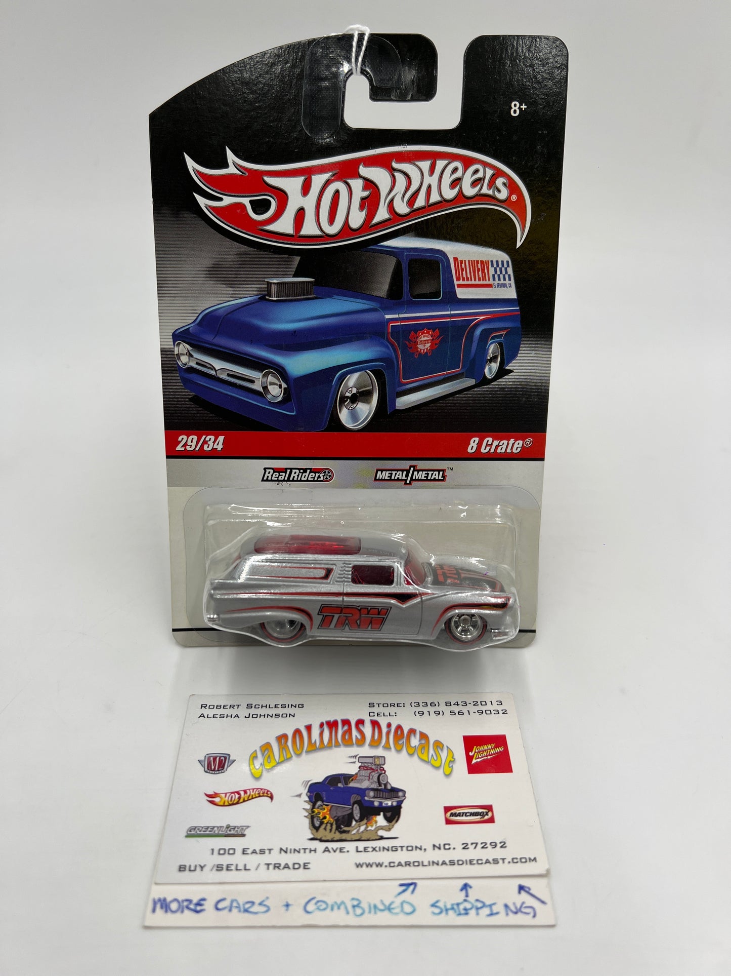 Hot Wheels Slick Rides #29 8 Crate TRW Silver 242B