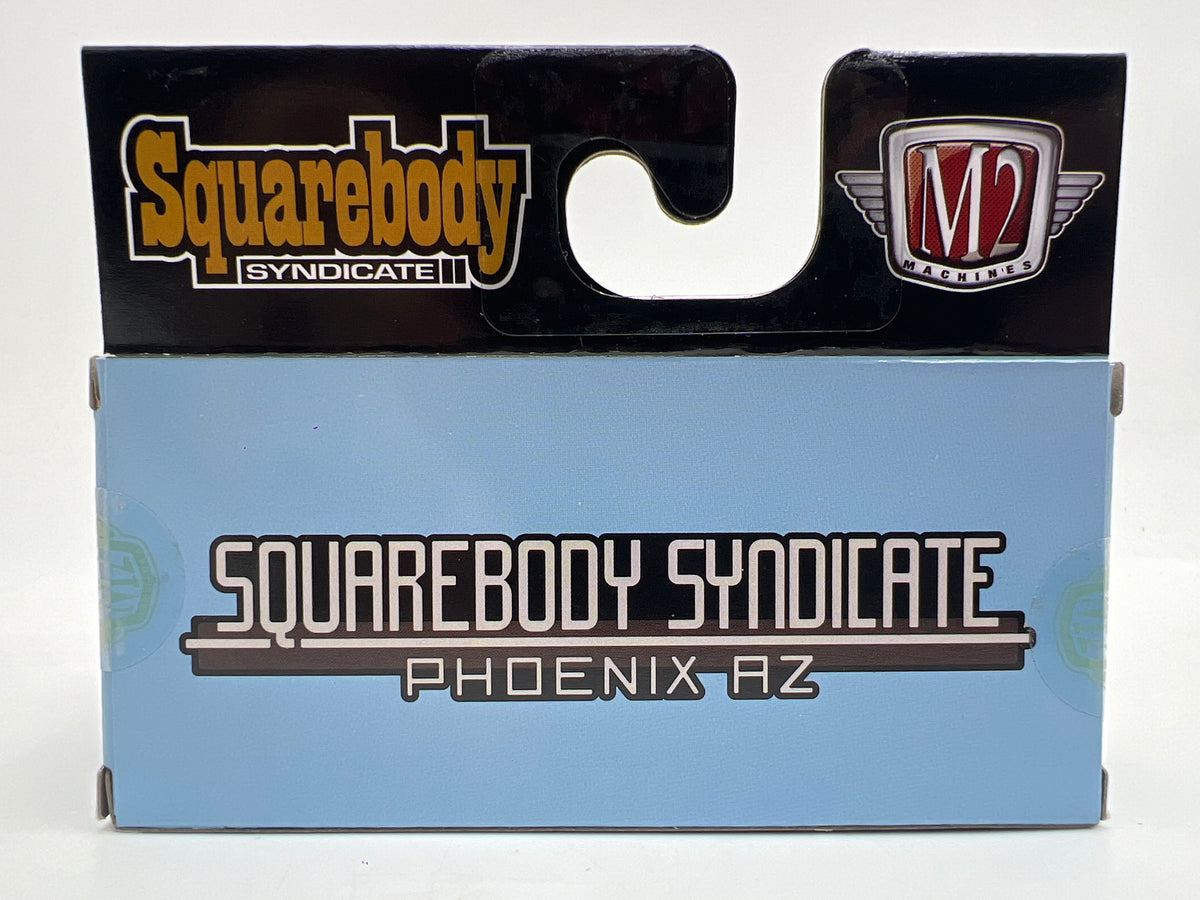 M2 Machines WMTS18 Squarebody Syndicate 1978 GMC Sierra Grande 15 Light Blue