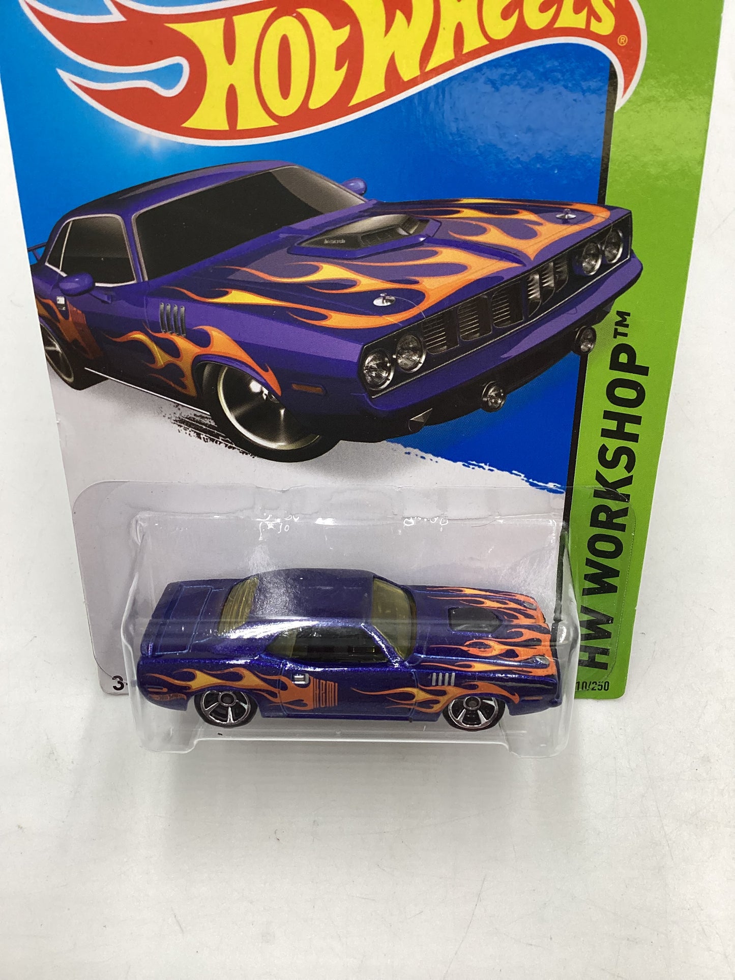 2015 Hot Wheels Workshop #210 71 Hemi Cuda Blue 55C