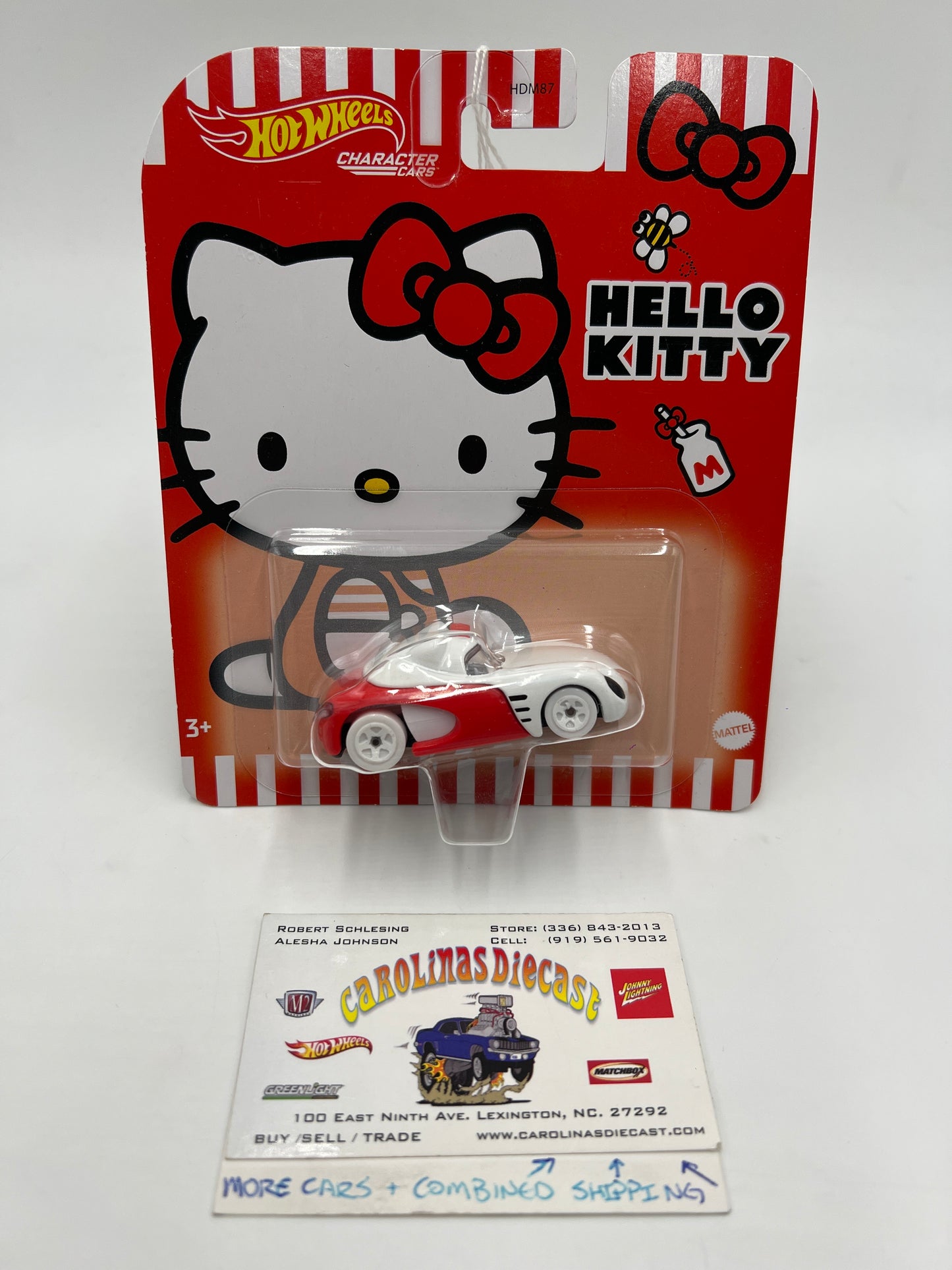 Hot Wheels Character Cars Hello Kitty Red/White