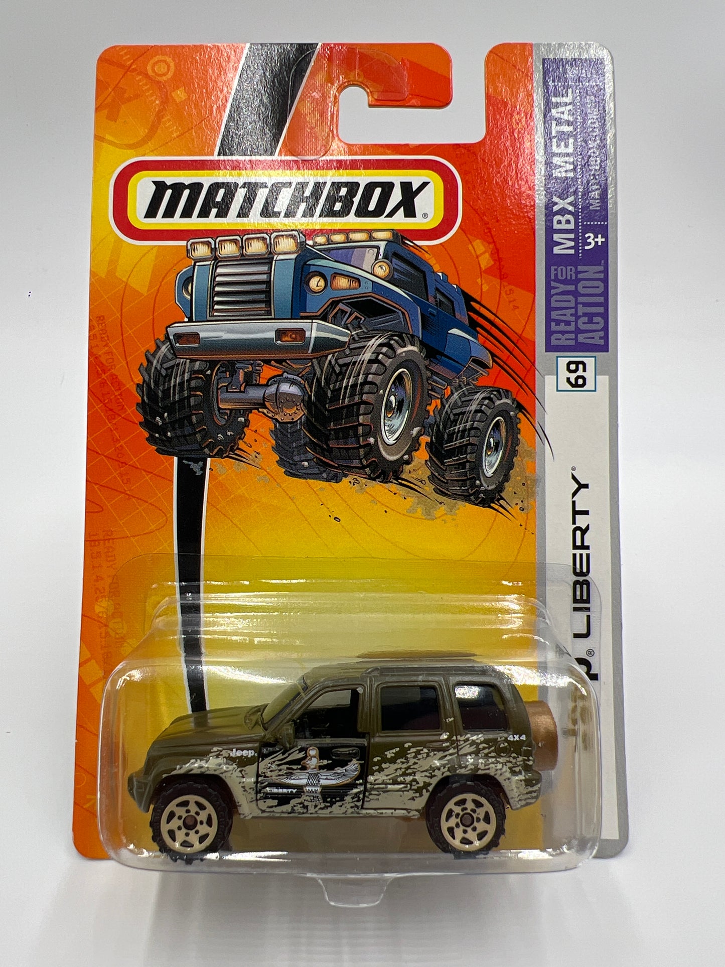 Matchbox MBX Metal #69 Jeep Liberty Green W/Protector