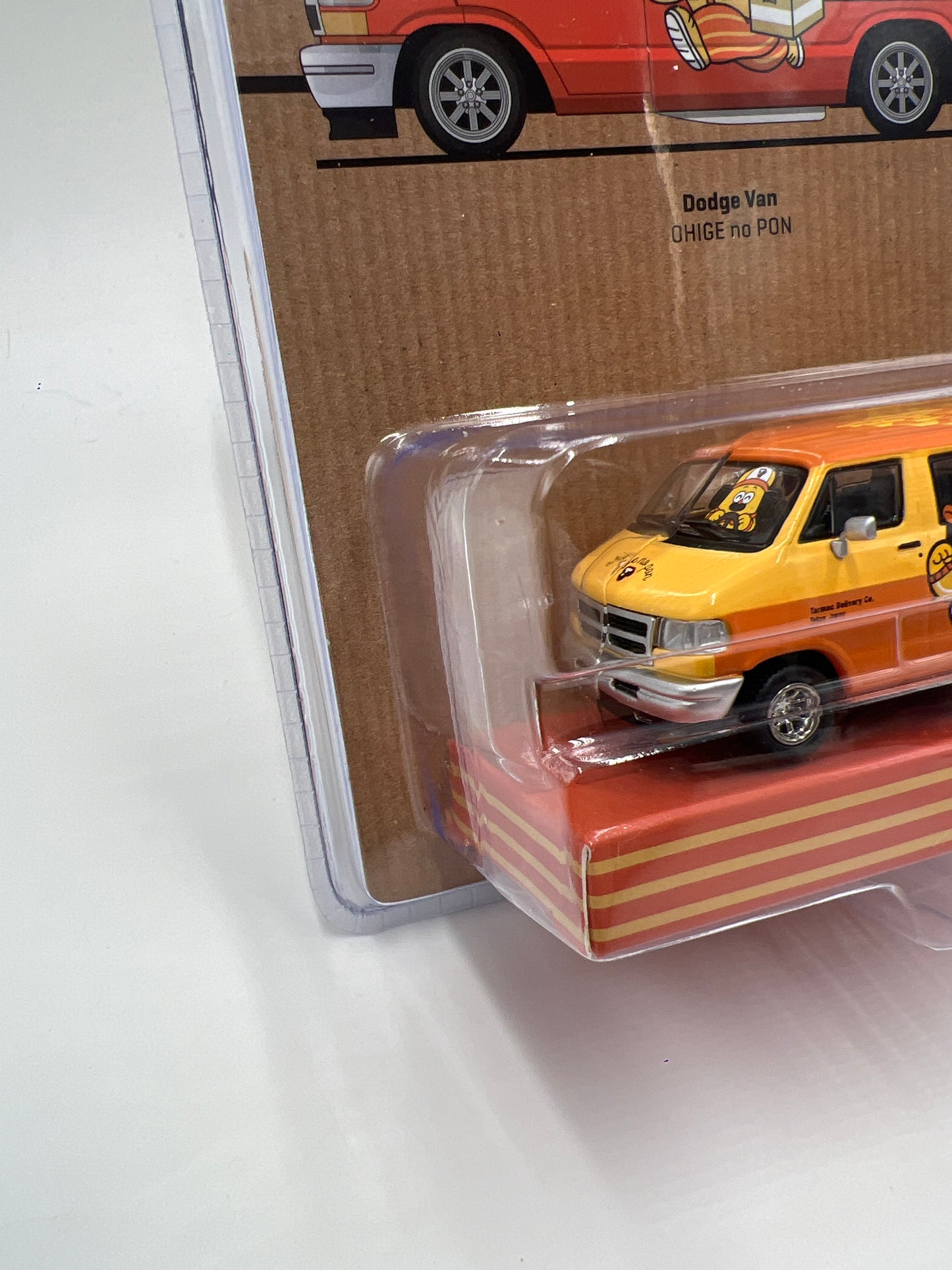 Tarmac Works Mijo Exclusives 1/2544 Dodge Van Ohige No Pon Orange/Yellow
