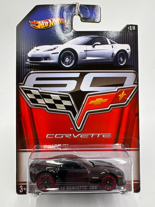 Hot Wheels Corvette 60th Anniversary #2 12 Corvette Z06 Black 153B