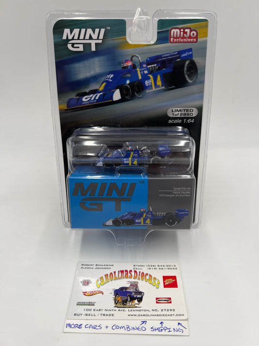 Mini GT Mijo Exclusives #584 Tyrell P34 #4 Patrick Depailler Blue