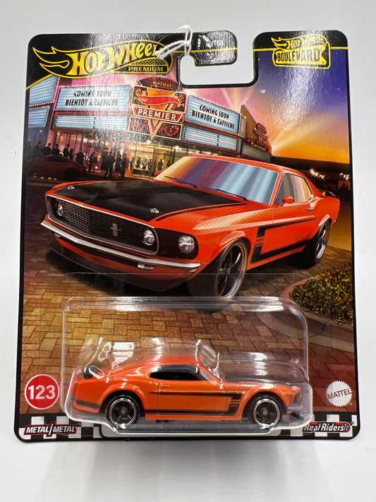 2025 Hot Wheels Premium Boulevard #123 69 Ford Mustang Boss 302 Orange 264E