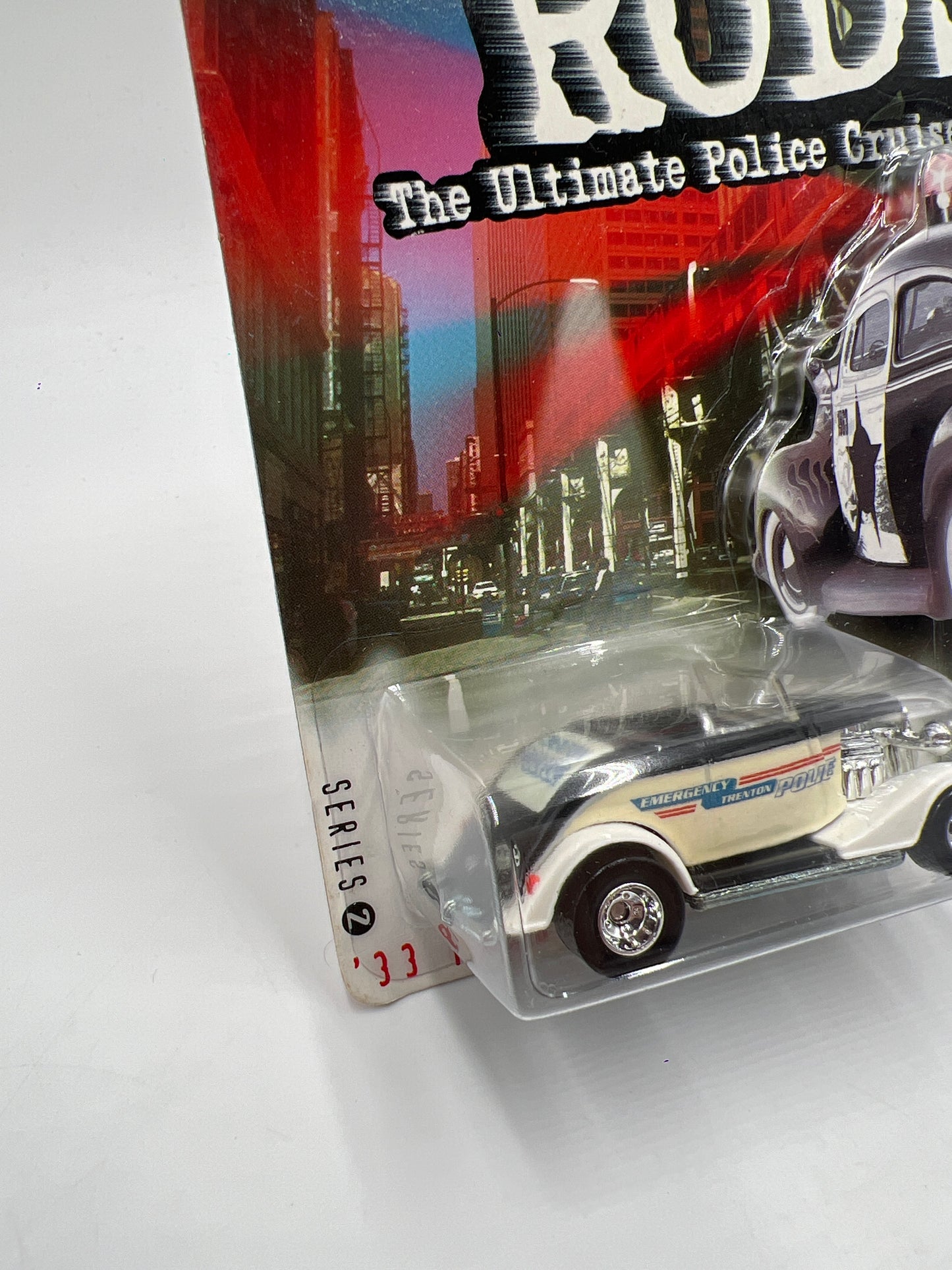 Hot Wheels Cop Rods Series 2 Trenton NJ 33 Ford Roadster W/Real Riders SR