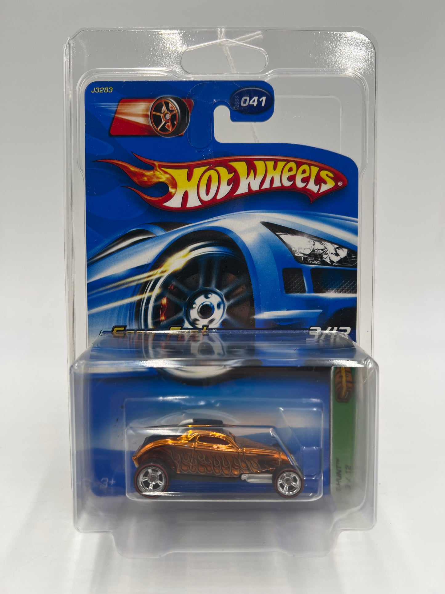 2006 Hot Wheels Treasure Hunt #41 Sooo Fast Orange W/Real Riders W/Protector 283A