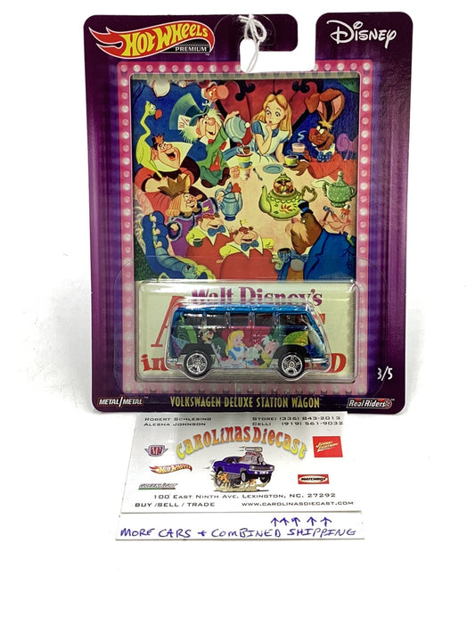 Hot wheels pop culture Disney Alice in Wonderland Volkswagen Deluxe Station Wagon 265D
