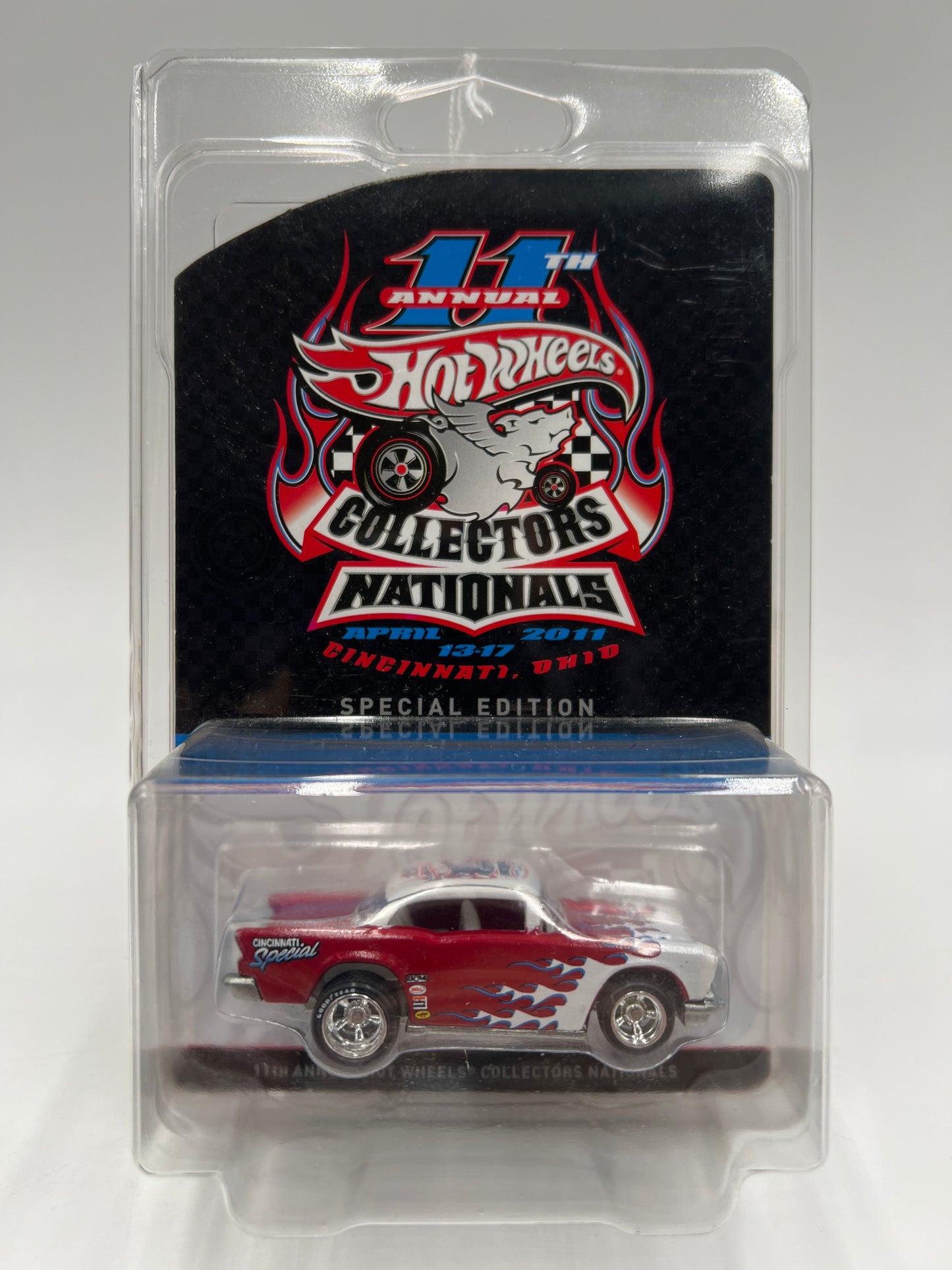 2011 Hot Wheels 11th Annual Collectors Nationals OH #1665/2000 57 Chevy W/Protector