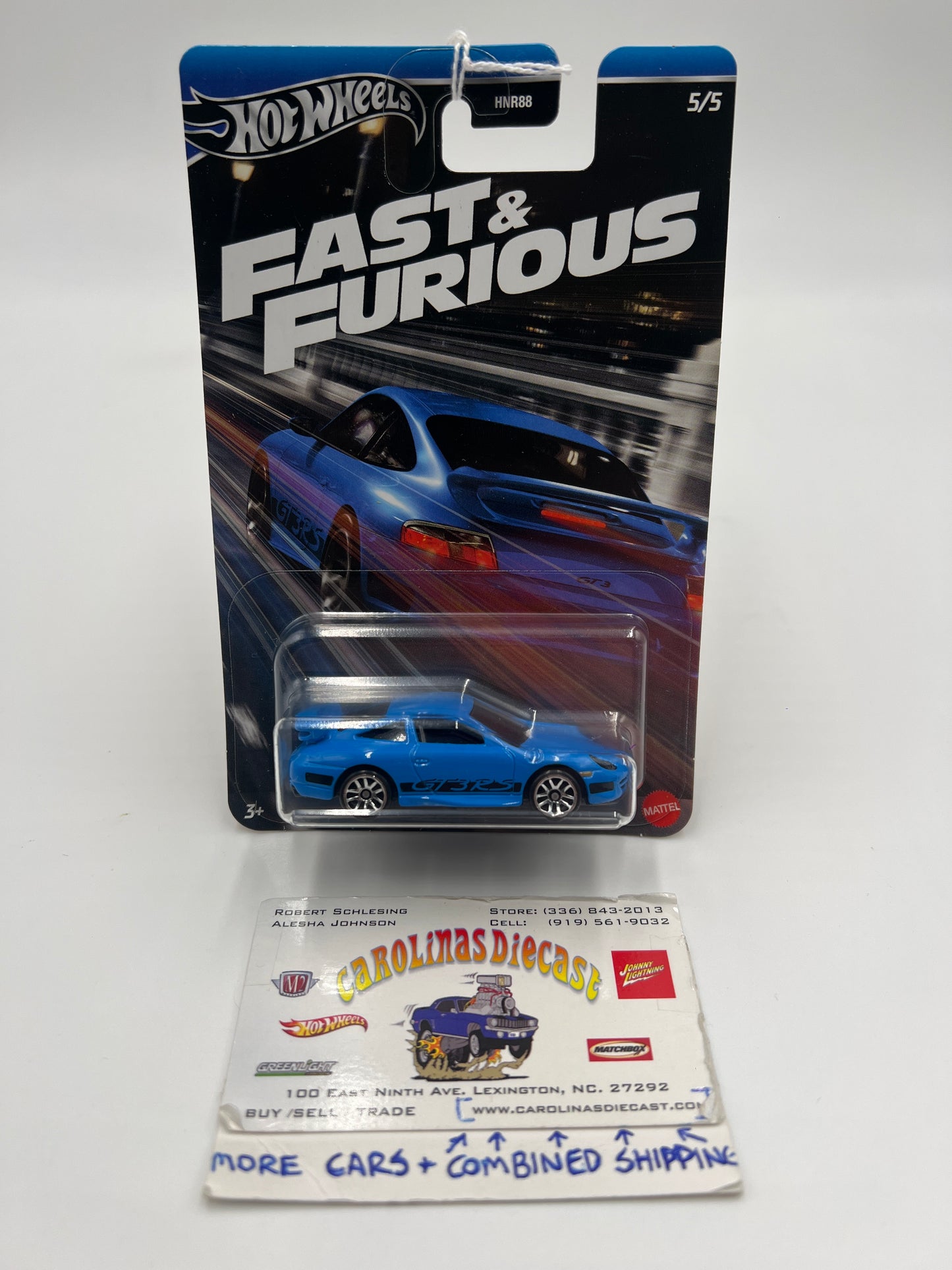 2024 Hot Wheels Fast & Furious #5 Porsche 911 GT3 RS Blue 70A