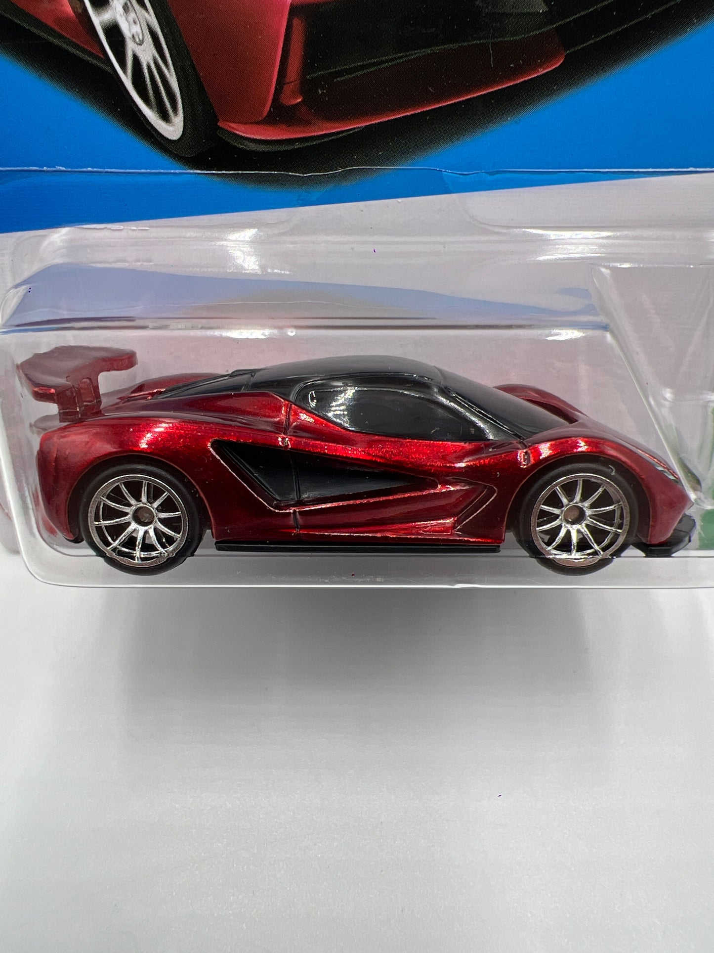 2023 Hot Wheels Super Treasure Hunt #84 Lotus Evija Red W/Protector