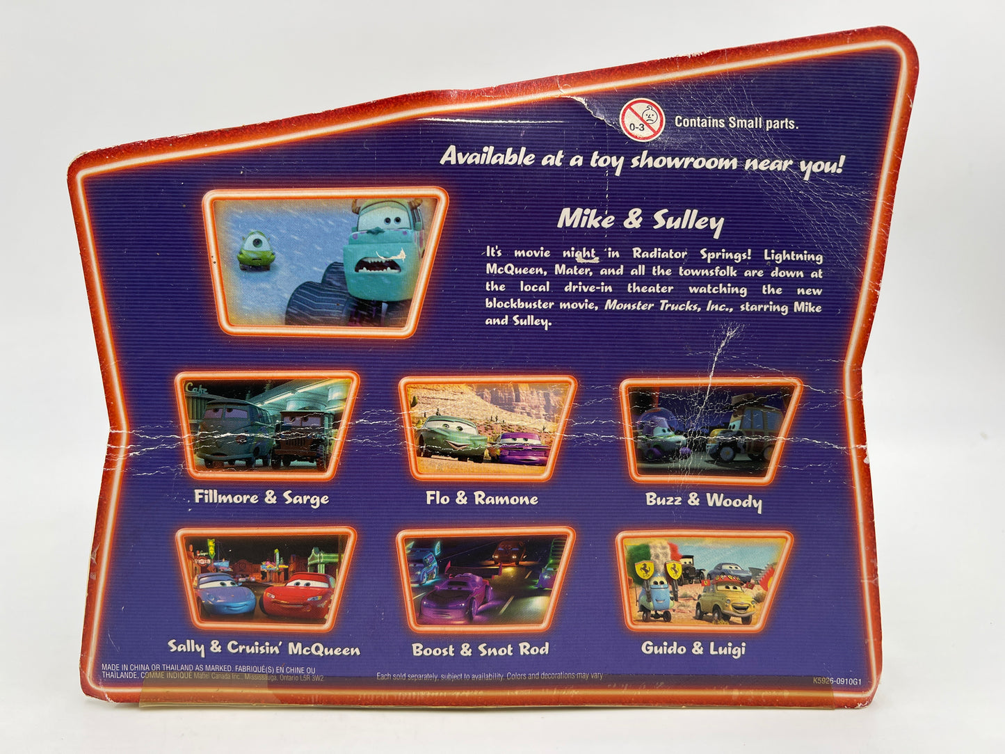 Disney Pixar Cars Supercharged 2 Pack Movie Moments Mike & Sully