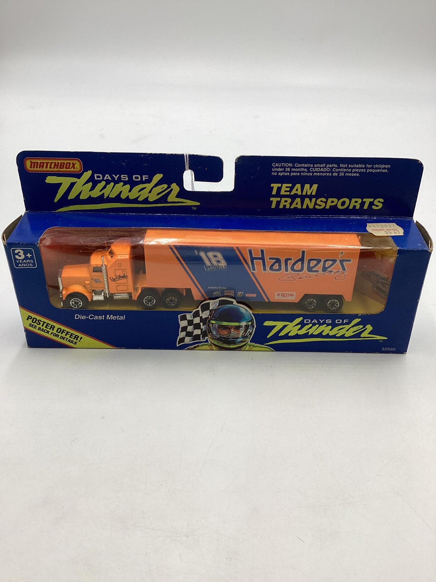 Matchbox Days of Thunder #32560 Team Transports Hardees SR