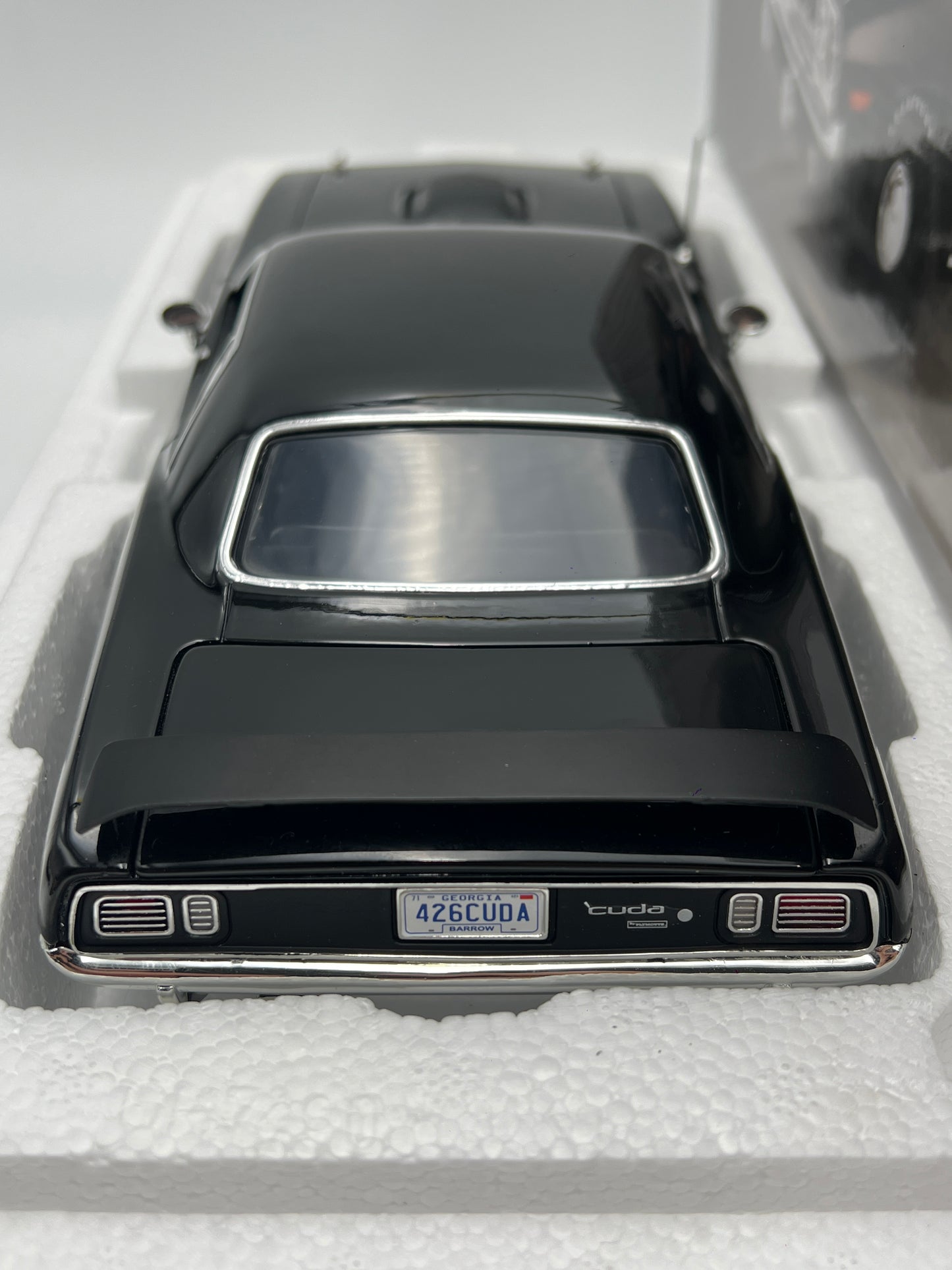 Acme 1:18 Scale #435 Of Only 696 Made 1971 Plymouth Hemi 426 Cuda Black W/Box VHTF