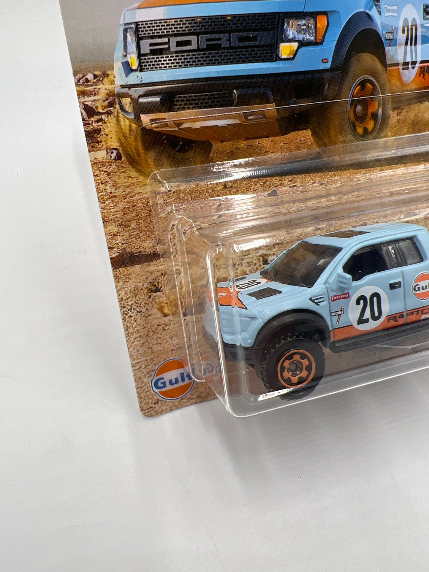 2019 Matchbox Ford Truck Series 10 Ford F-150 SVT Raptor Gulf Blue 150A