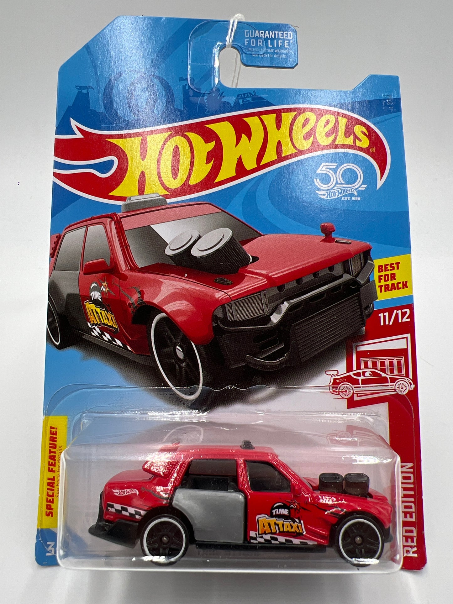 2018 Hot Wheels Target Exclusive Red Edition Time Attaxi Red 146G