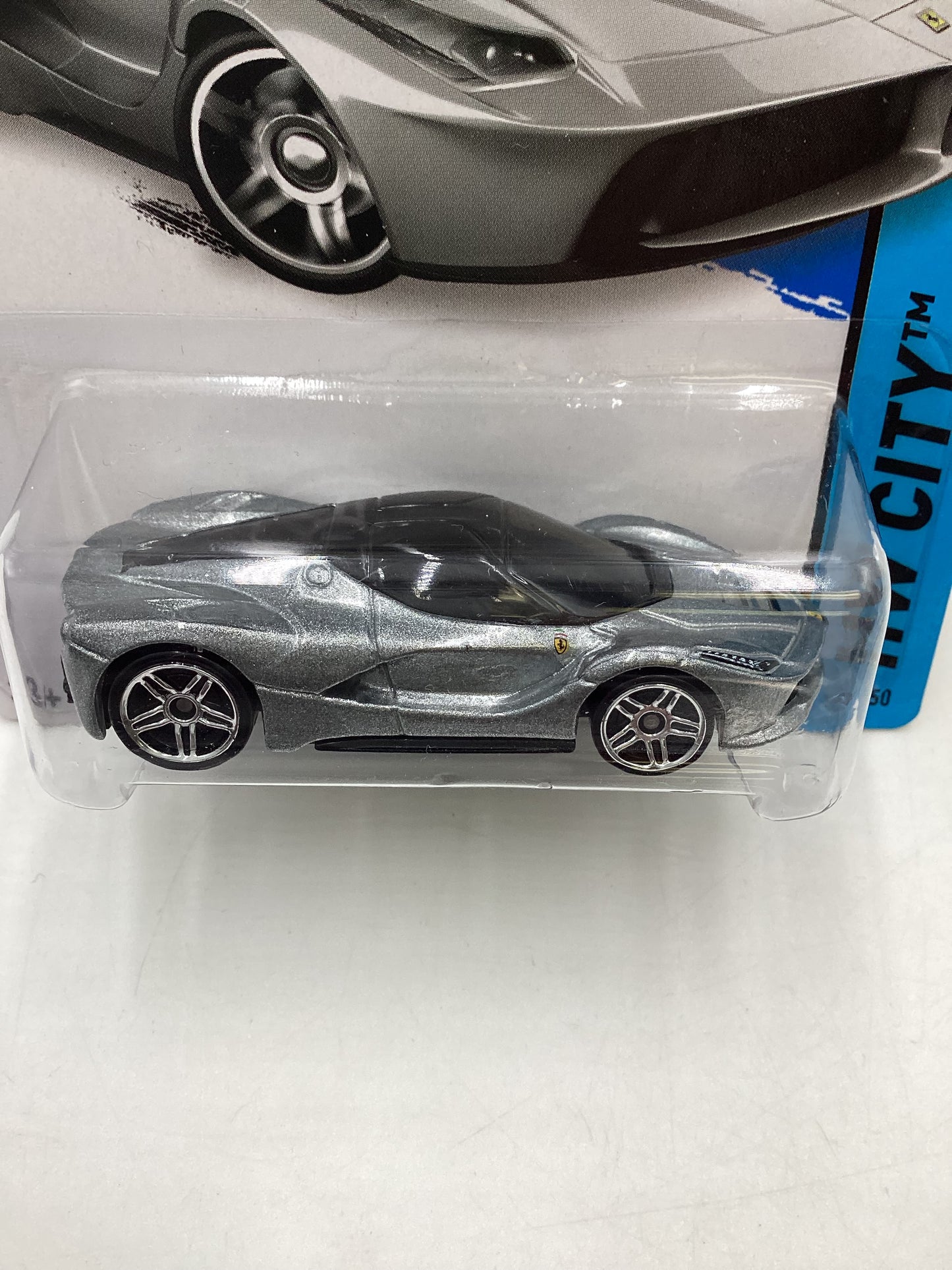 2014 Hot wheels #38 Laferrari Silver w/Protector