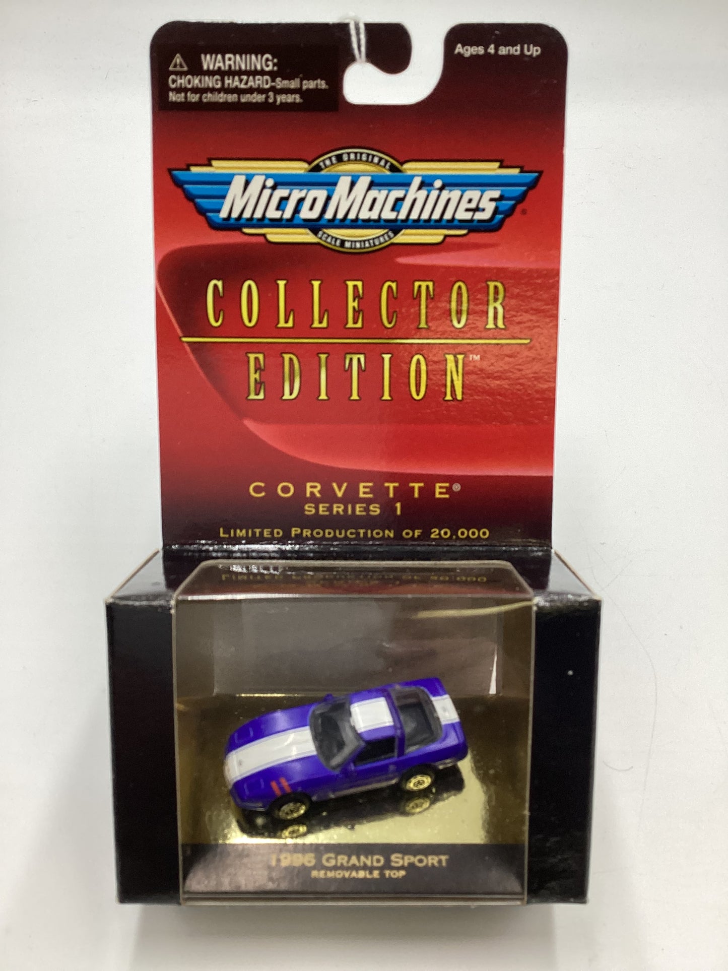 Micro Machines Collectors Edition Corvette Series 1 1996 Grand Sport Blue 1/20000 74E