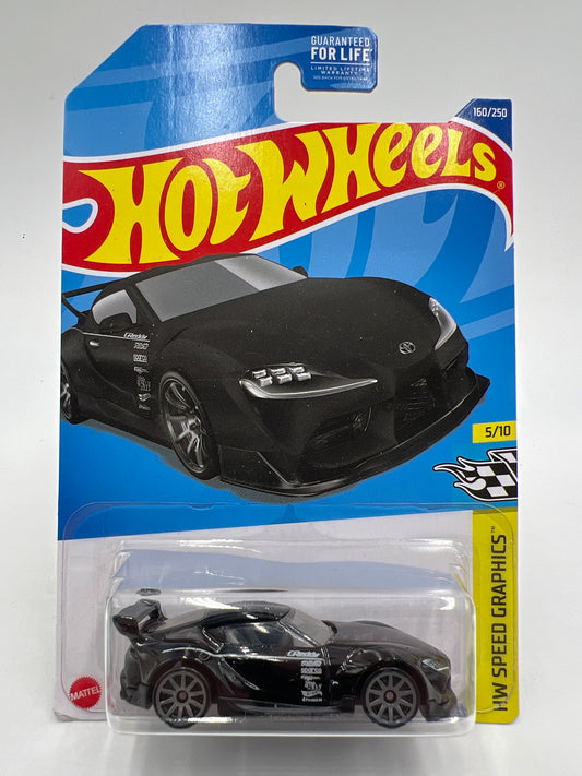 2022 Hot Wheels GameStop Exclusive #160 20 Toyota GR Supra Black W/Protector