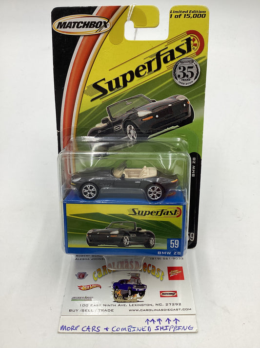 Matchbox 2004 Superfast #59 BMW Z8 Gray 169A