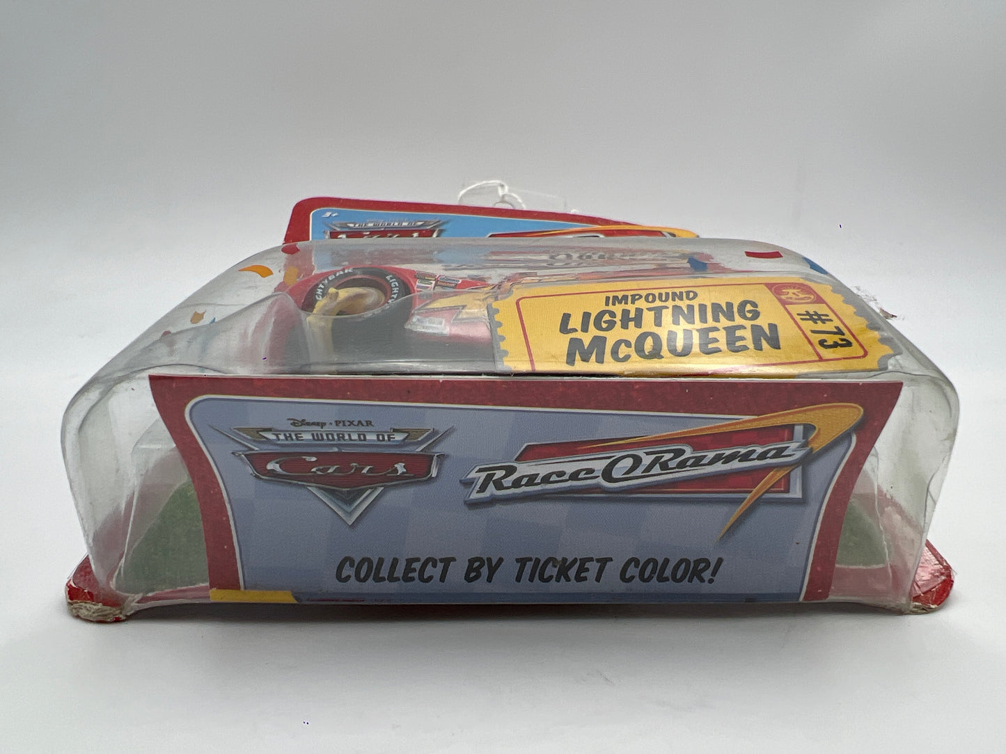 Disney Pixar The World Of Cars Race O Rama #73 CHASE Impound Lightning McQueen Bad Card