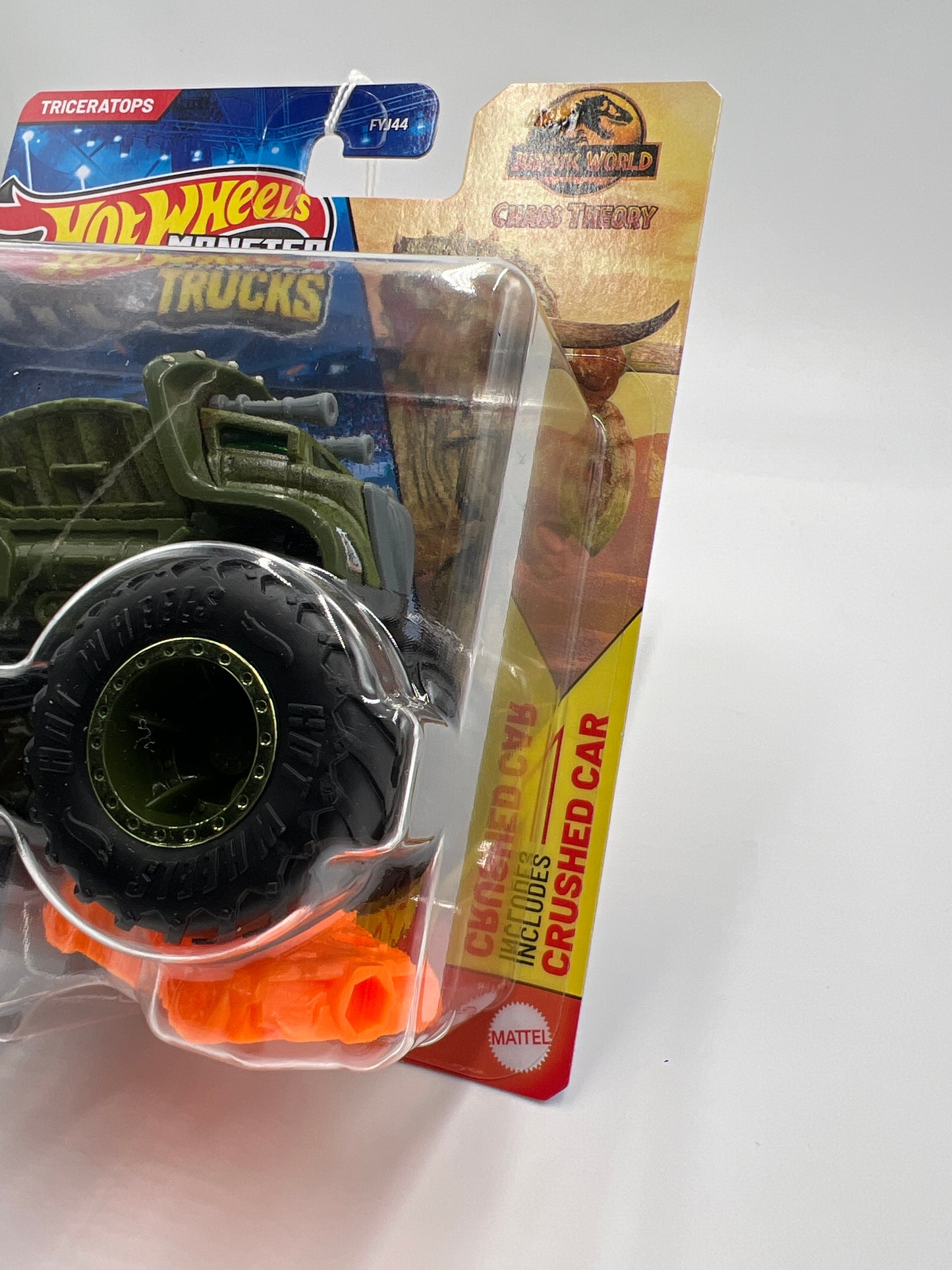 2025 Hot Wheels Monster Trucks Jurassic World Chaos Theory Triceratops Green 133E