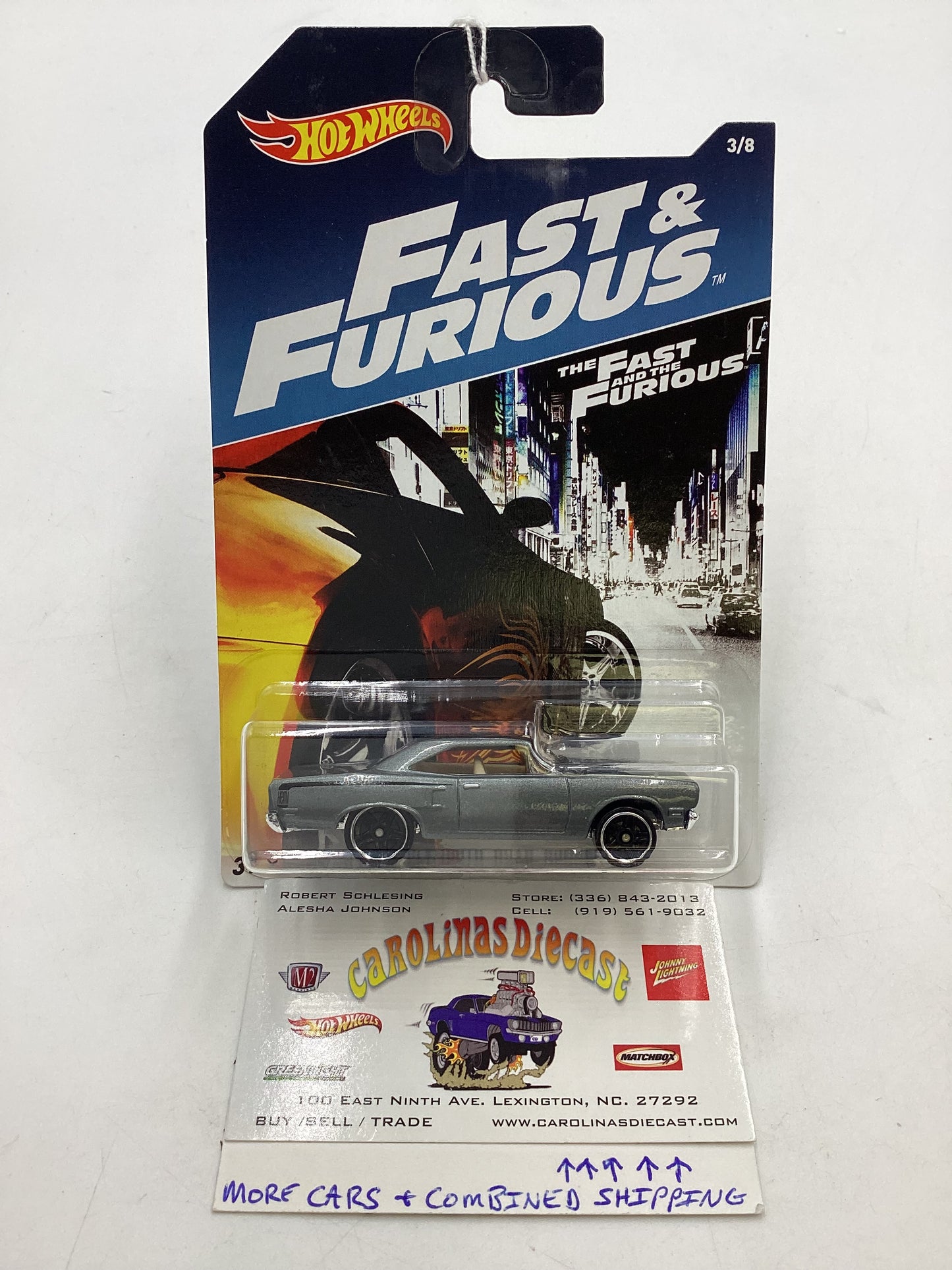 Hot Wheels 2017 Fast and Furious #3 70 Plymouth Road Runner 70E