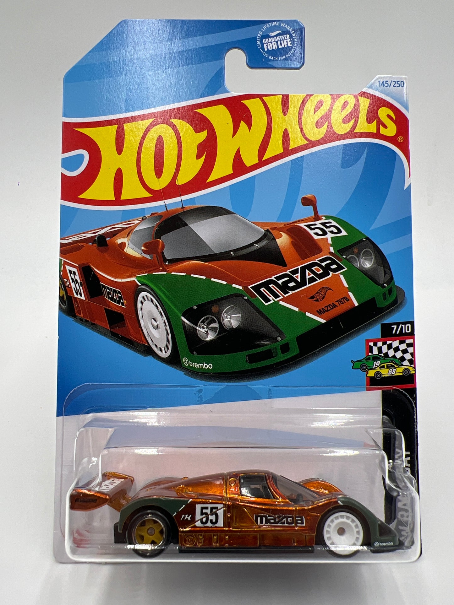 2024 Hot Wheels Super Treasure Hunt #144 Mazda 787B Orange W/Protector