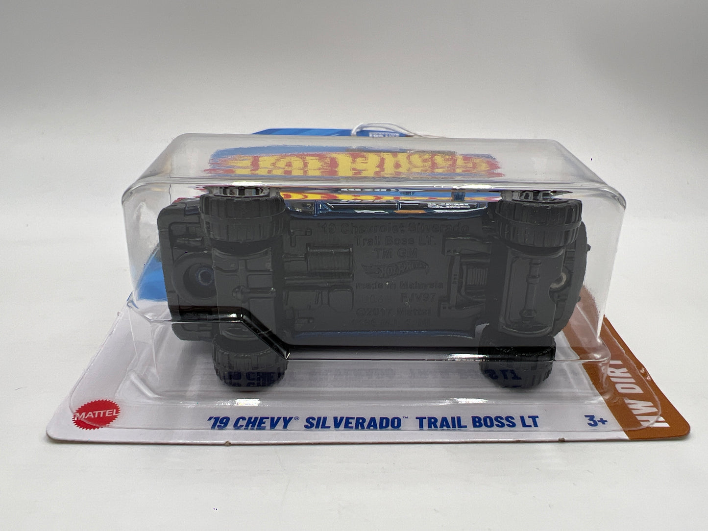 2025 Hot Wheels H Case Dirt #152 19 Chevy Silverado Trail Boss LT Blue 15B