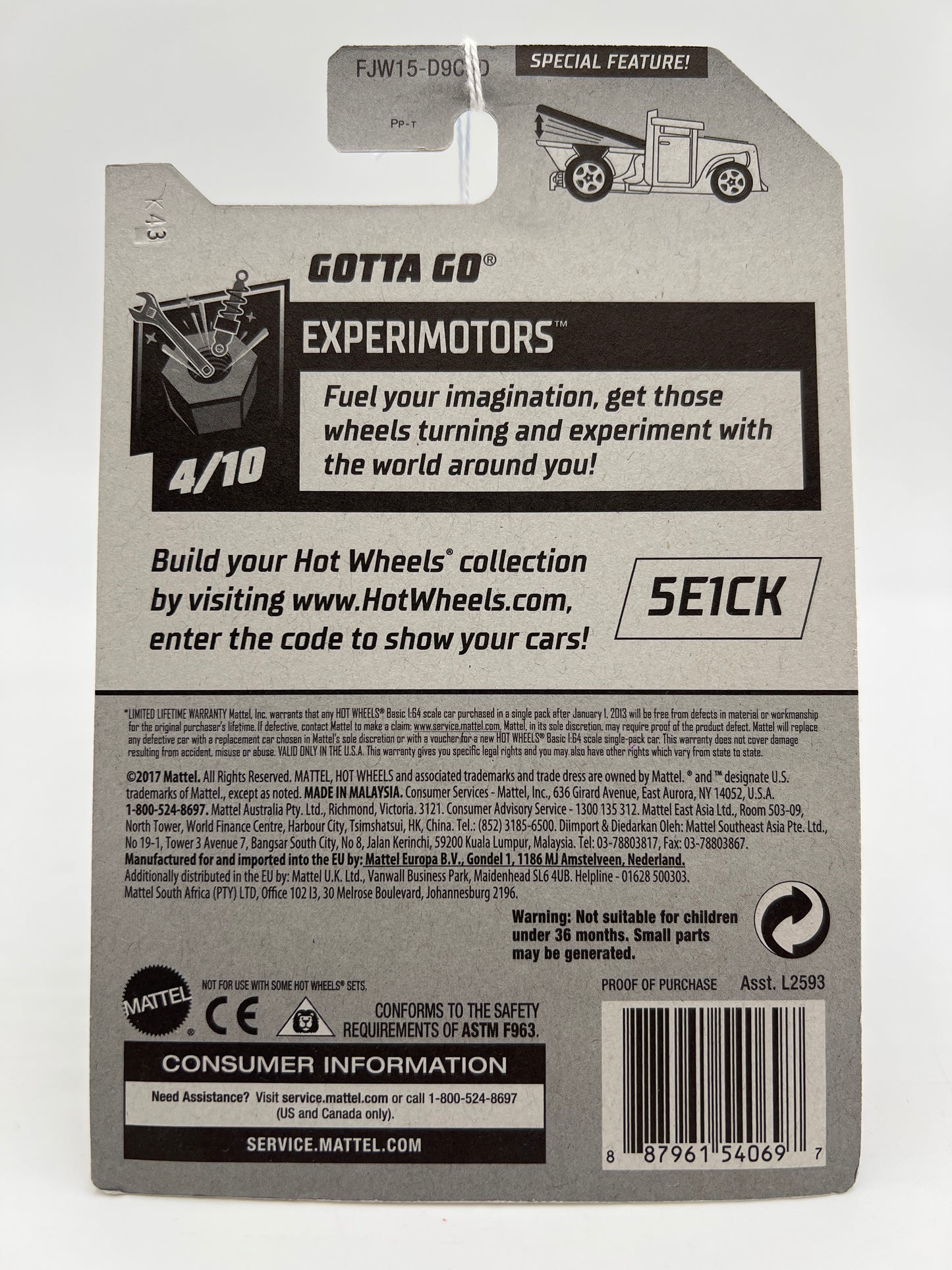 2018 Hot Wheels Experimotors #49 Gotta Go Pink