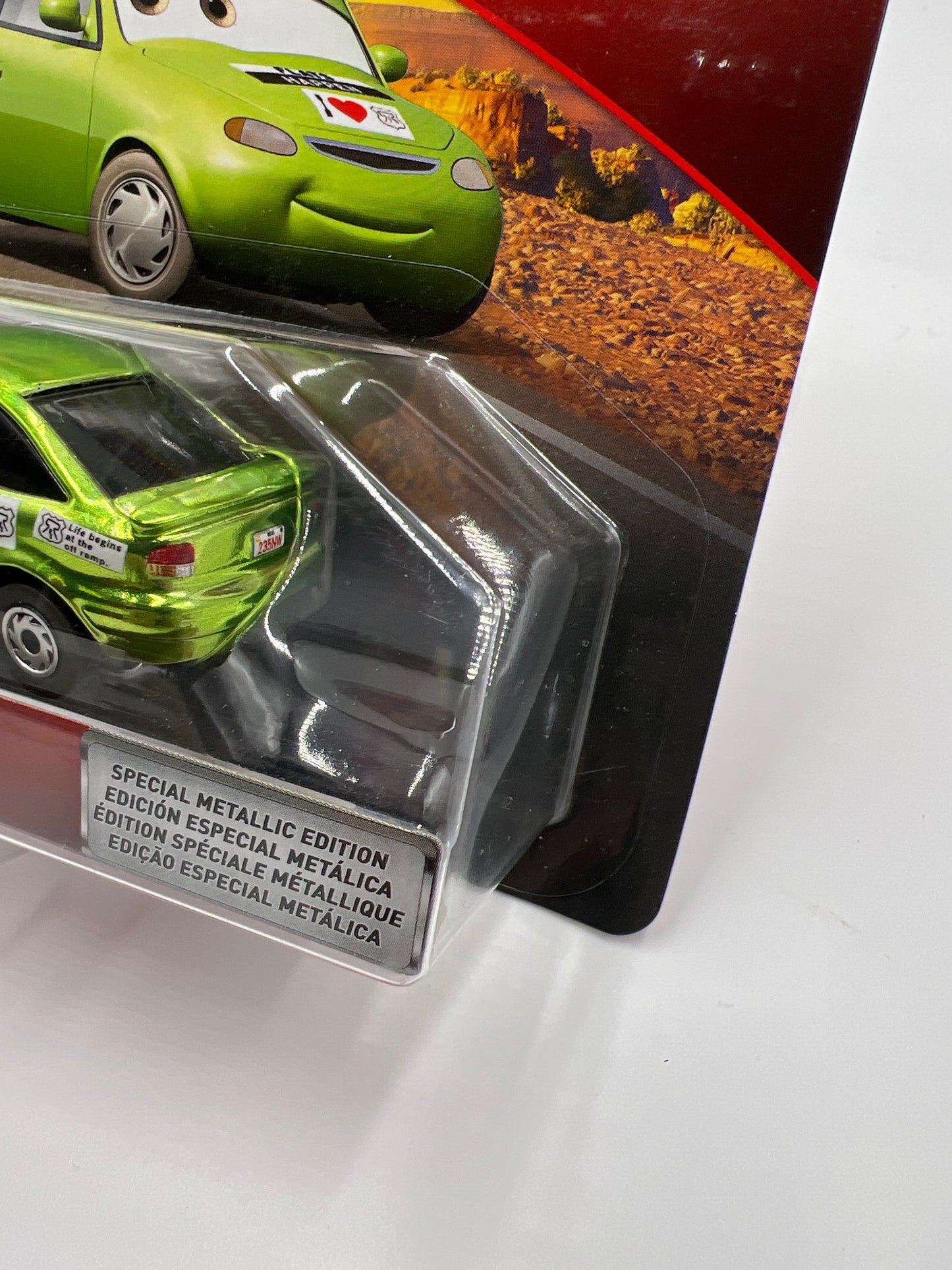 Disney Cars Scavenger Hunt Chase Nick Stickers Metallic Green 138B