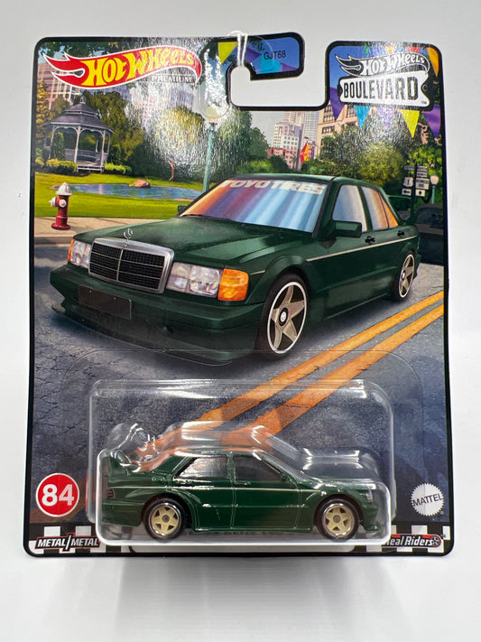 Hot Wheels Premium Boulevard #84 Mercedes-Benz 190 E 2.5-16 Green 265C