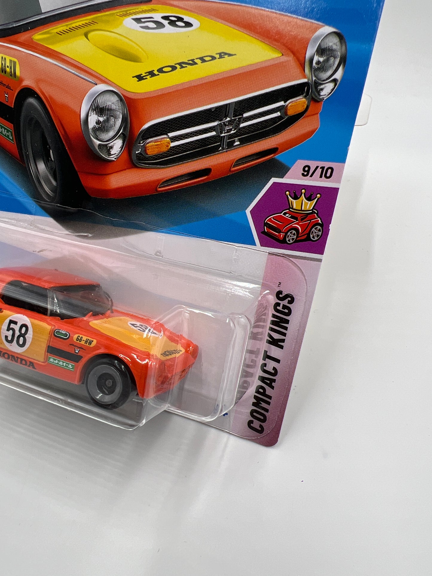 2025 Hot Wheels L Case Treasure Hunt Compact Kings #212 Honda S800 Racing Orange 276C