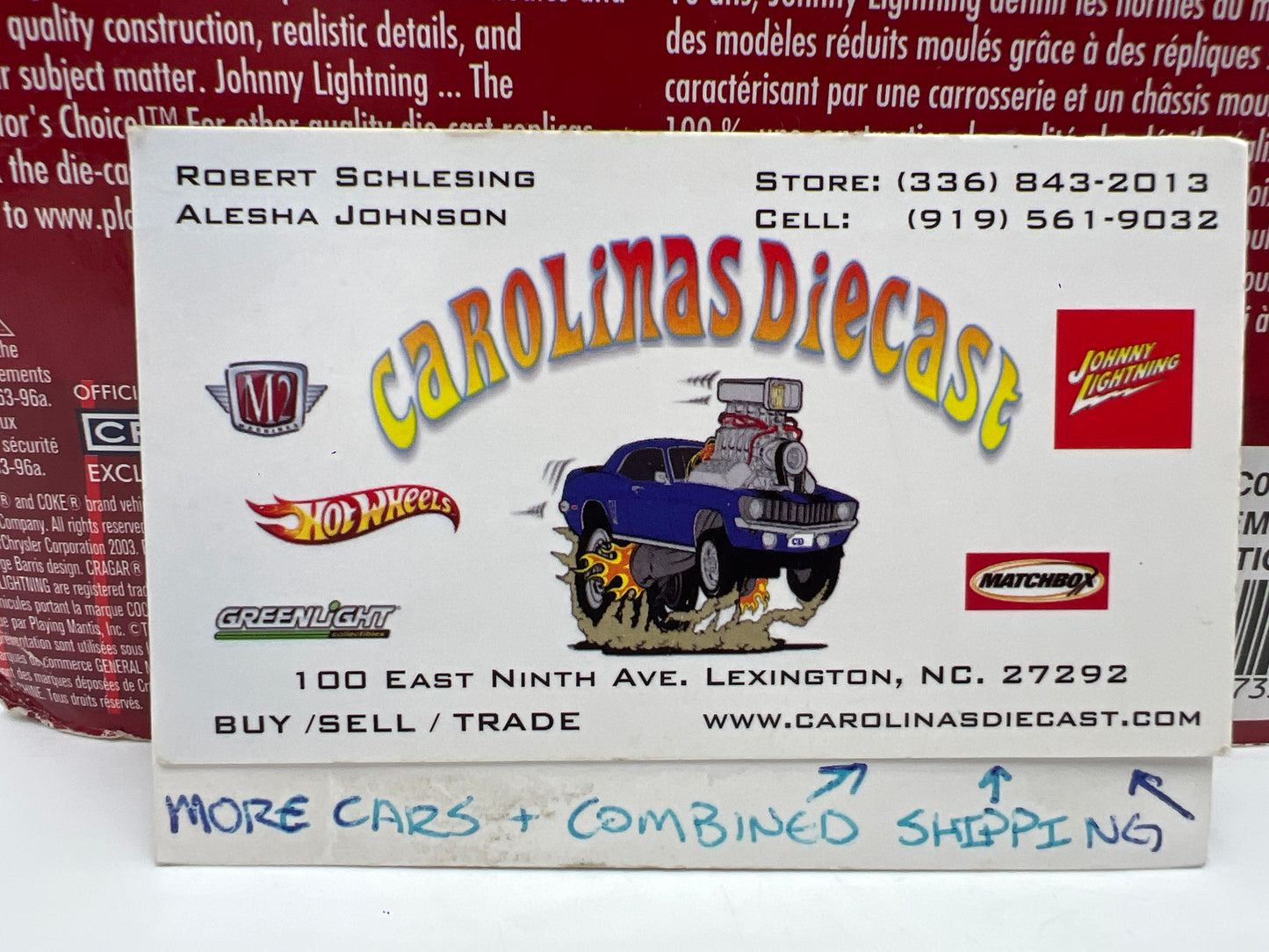 Johnny Lightning Coca Cola Calendar Girl Series #3 49 Mercury Blue