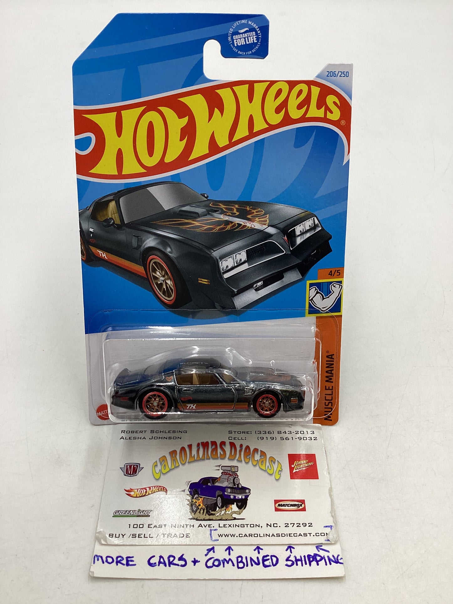 2024 Hot Wheels Super Treasure Hunt #206 77 Pontiac Firebird T/A with protector