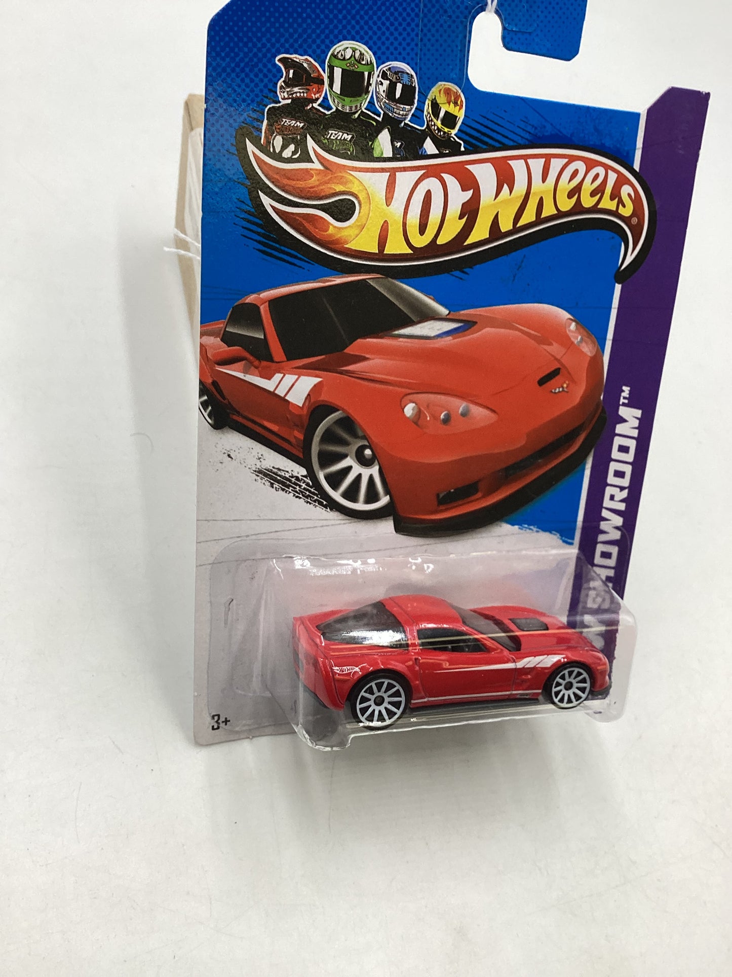 2013 Hot wheels #202 09 Corvette ZR1 Red 15B