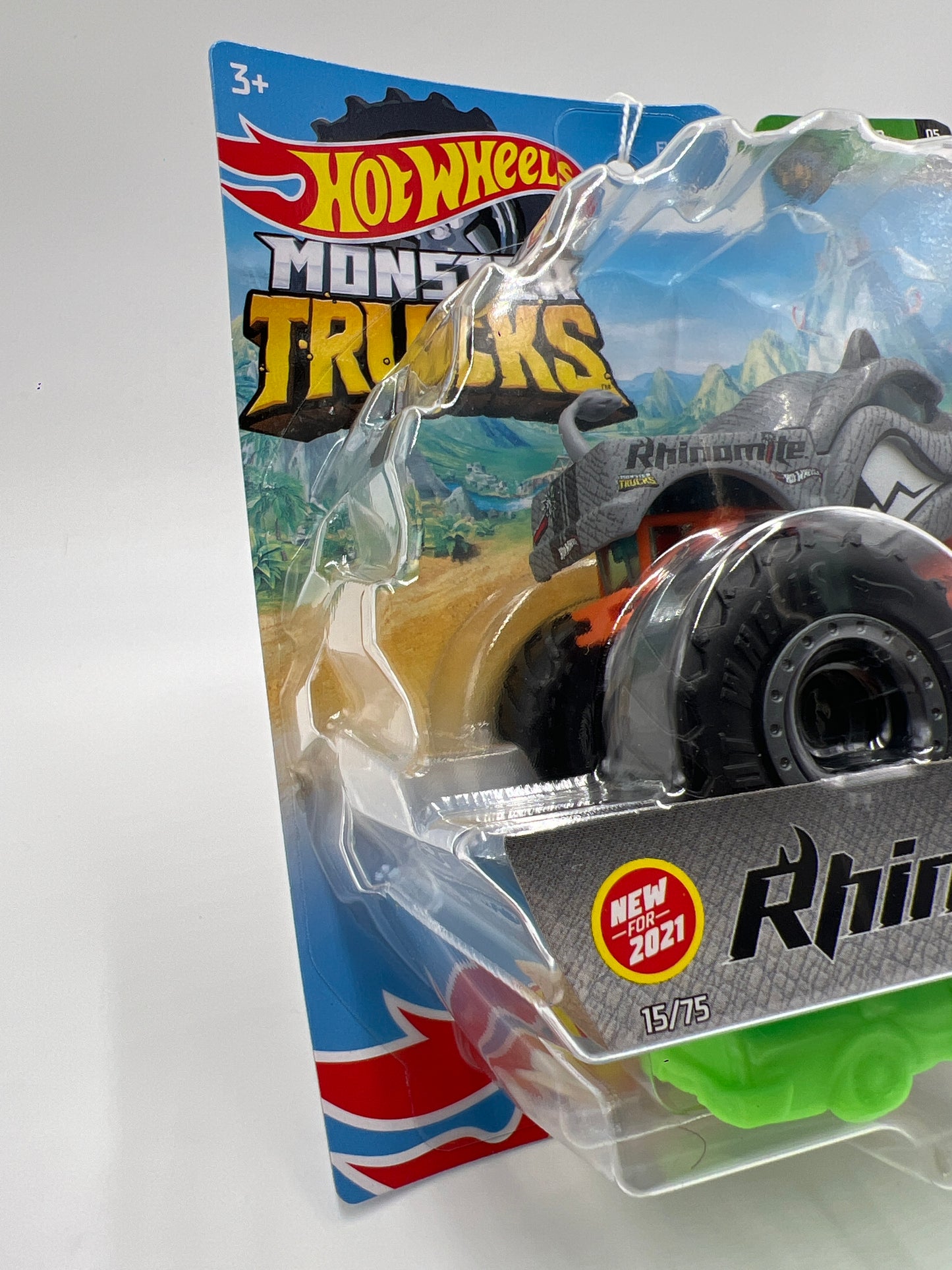 2021 Hot Wheels Monster Trucks Wild Ride #15 Rhinomite 131B